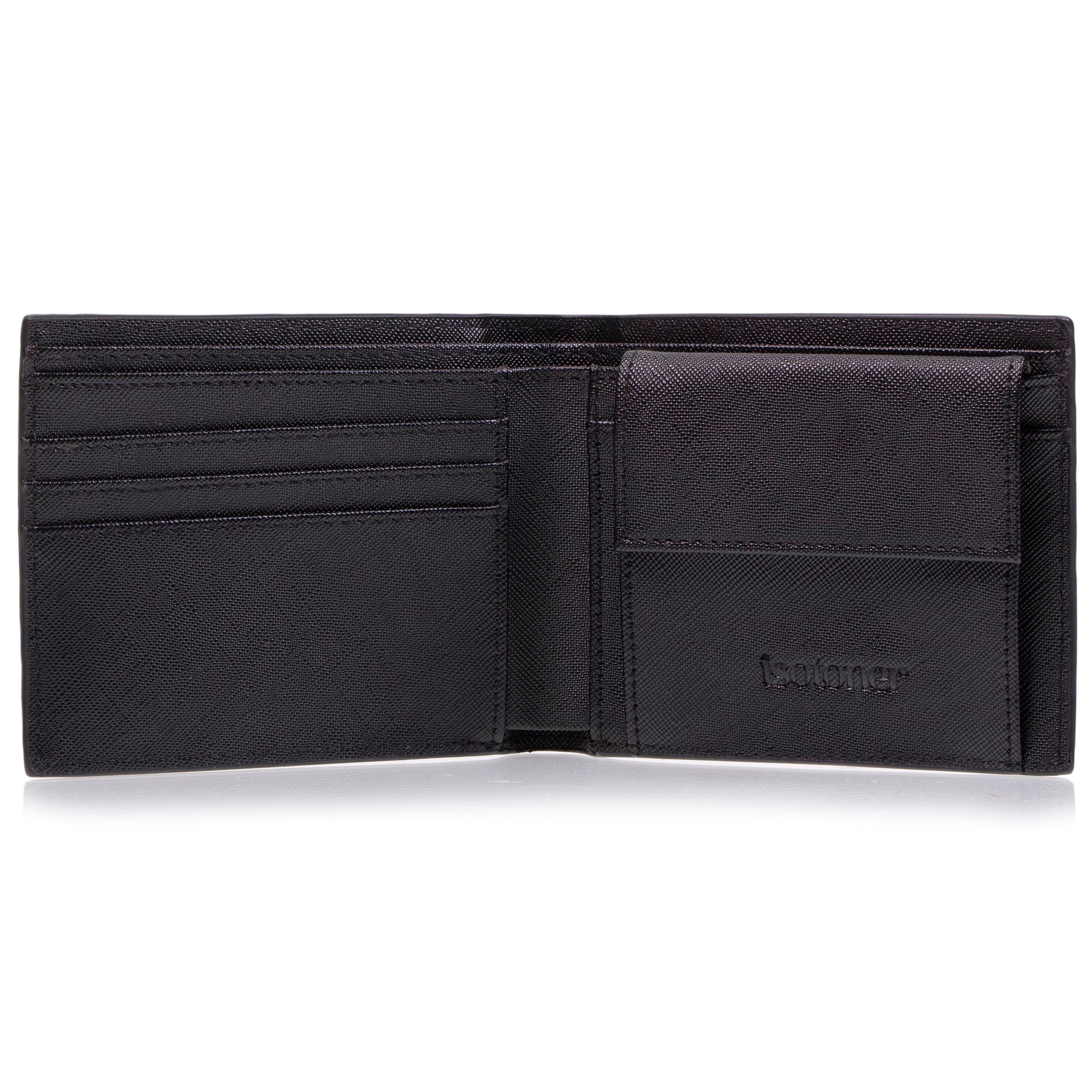 isotoner-portefeuille-homme-poche-pression-noir-rfid image 2