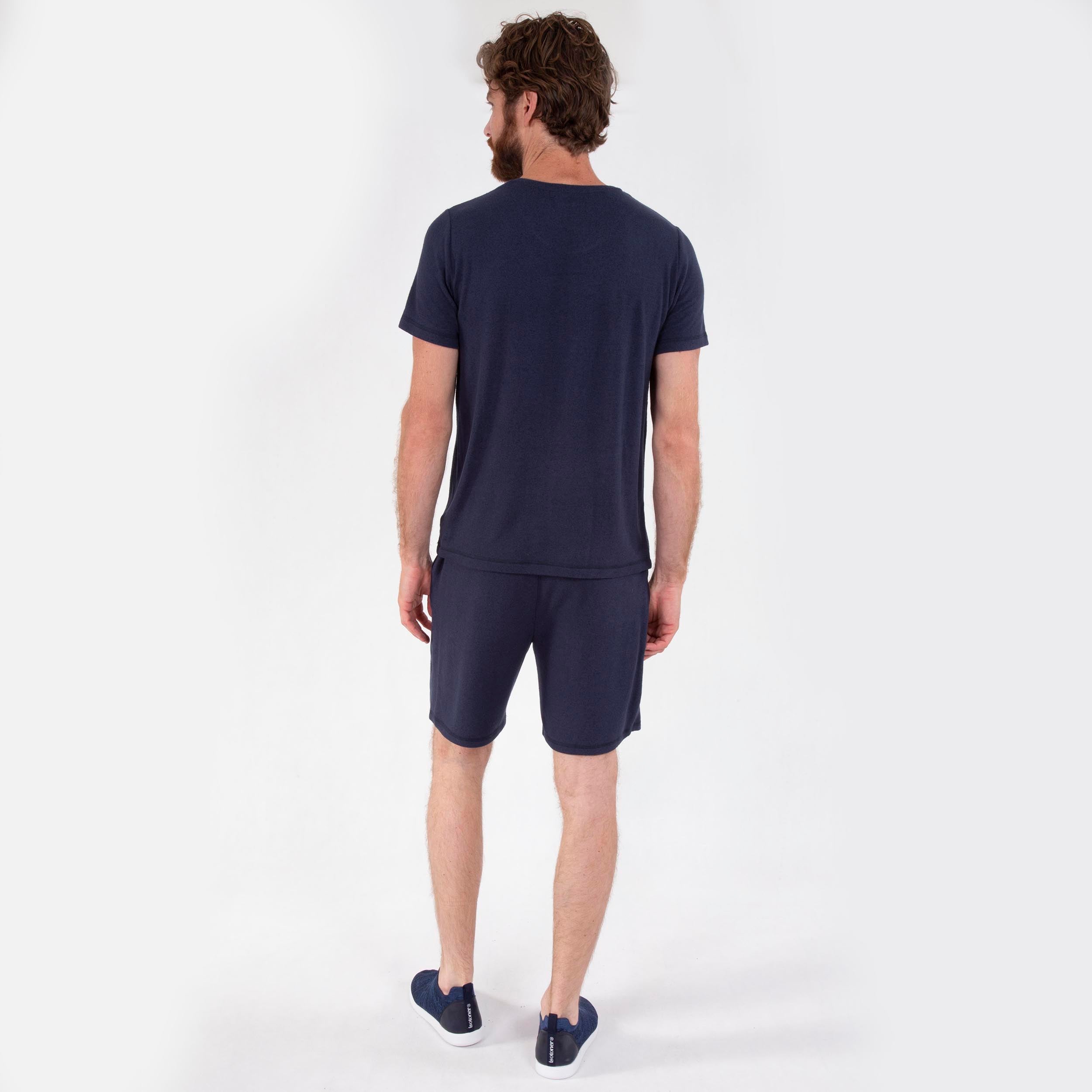 isotoner-short-homme-bleu-marine-ultra-doux image 3