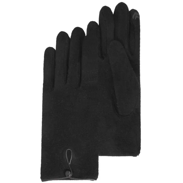 isotoner-gants-femme-tactiles-laine-noir image 1