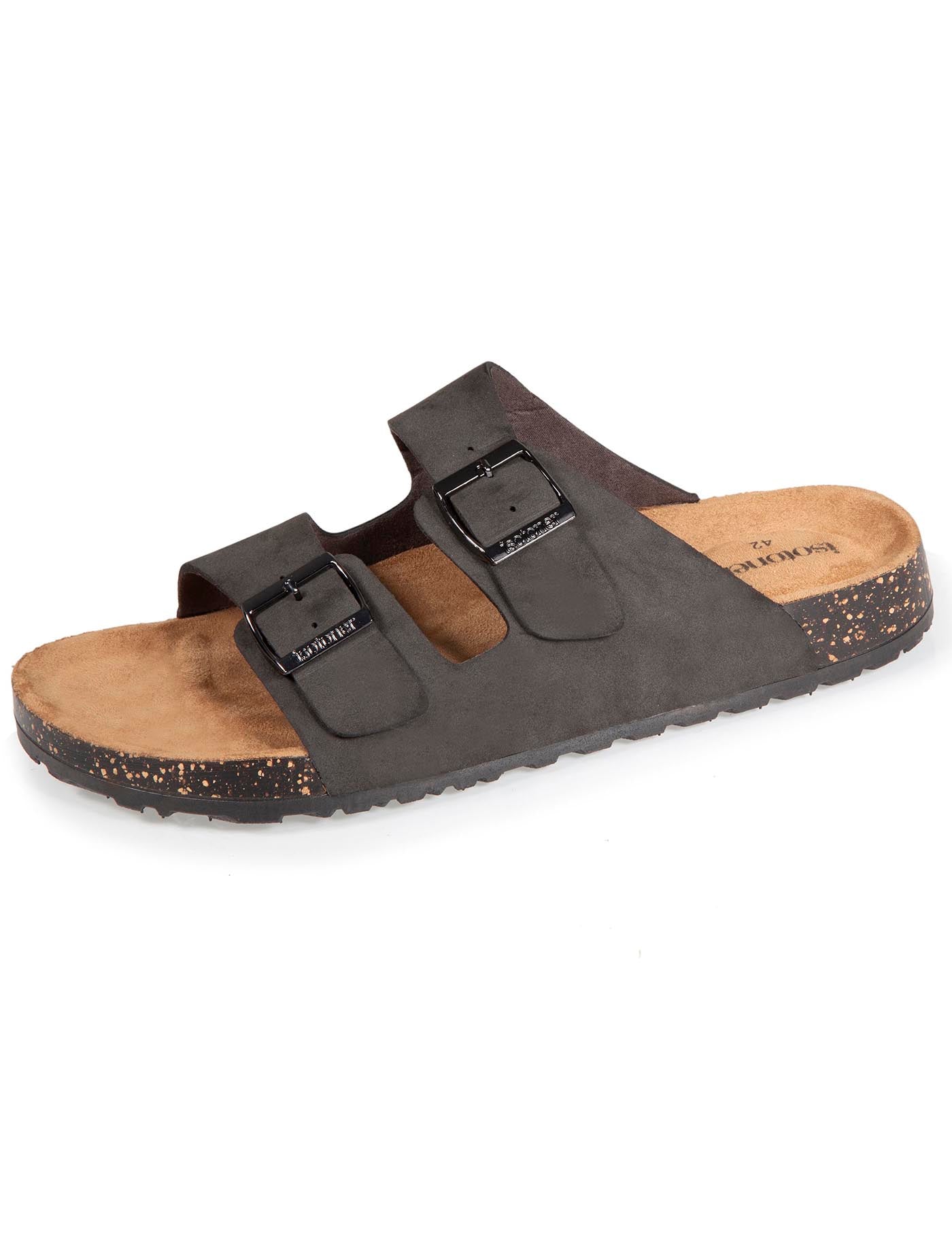 isotoner-mules-sandales-homme-double-bride-gris image 6