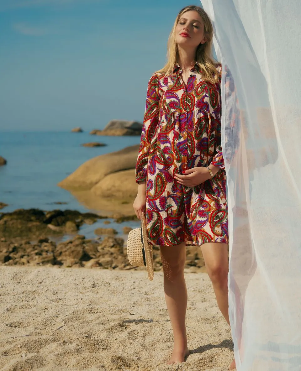 cache-c-ur-robe-chemisier-de-grossesse-et-d-allaitement-soledad-multicolore image 1
