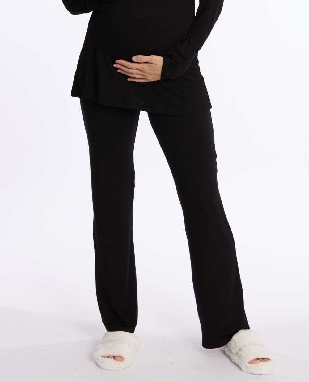 cache-c-ur-louna-pantalon-de-maternit-bambou-noir image 2
