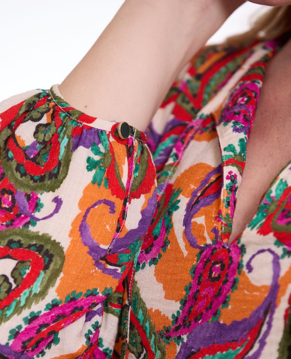cache-c-ur-latina-blouse-manches-ballon-grossesse-et-allaitement-multico image 7