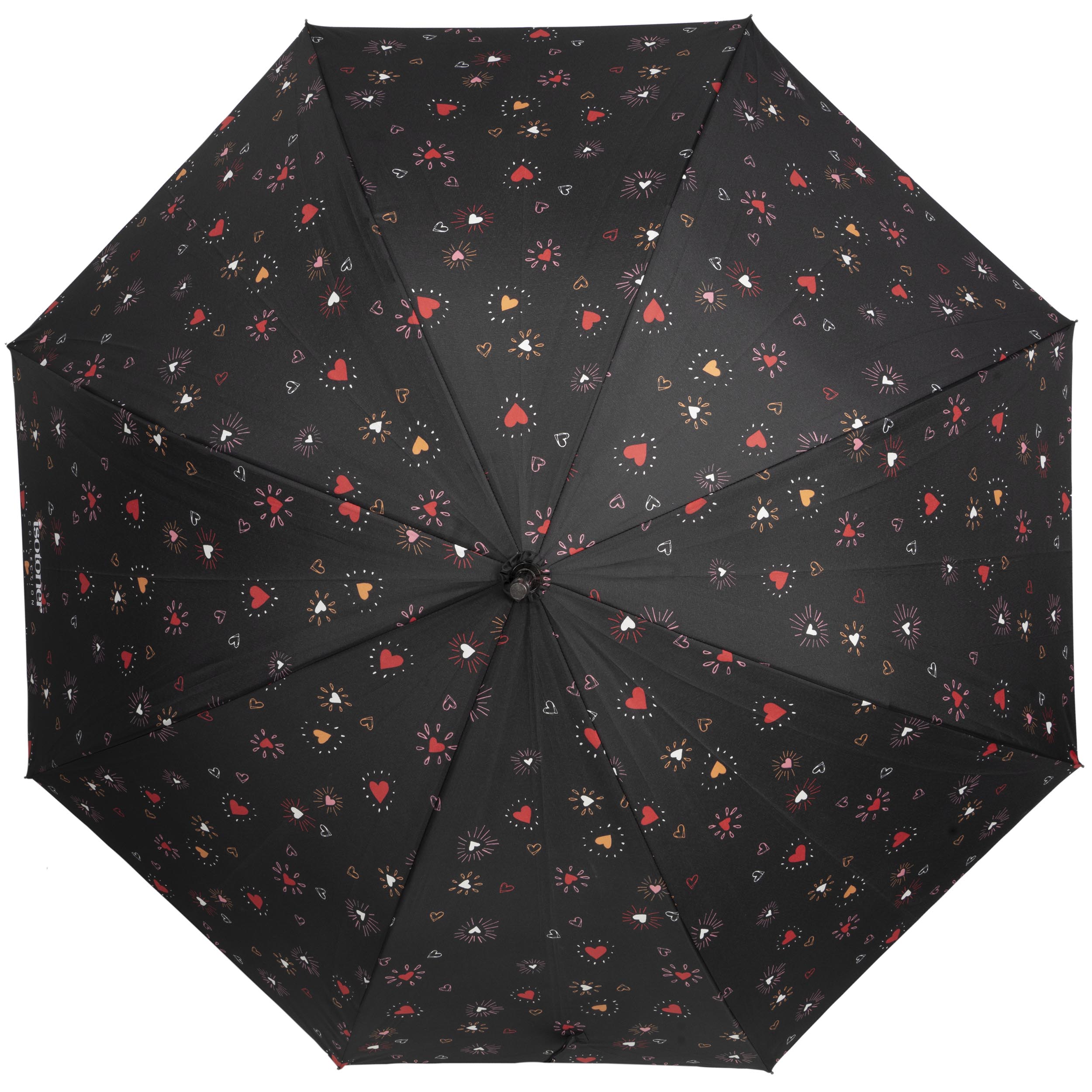 isotoner-parapluie-canne-auto-c-ur-rouge-femme image 3