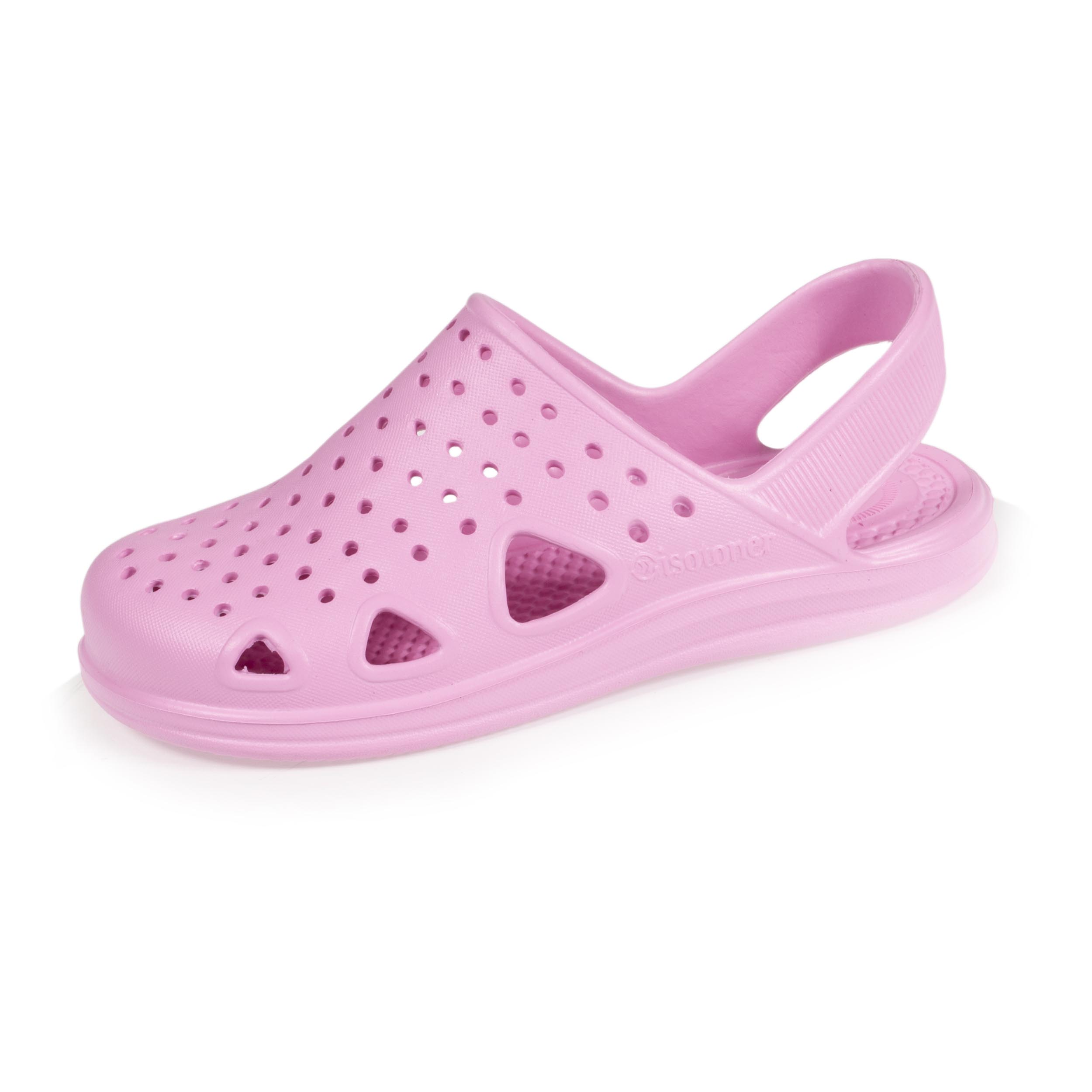 isotoner-mules-sabots-enfant-rose-bonbon image 1