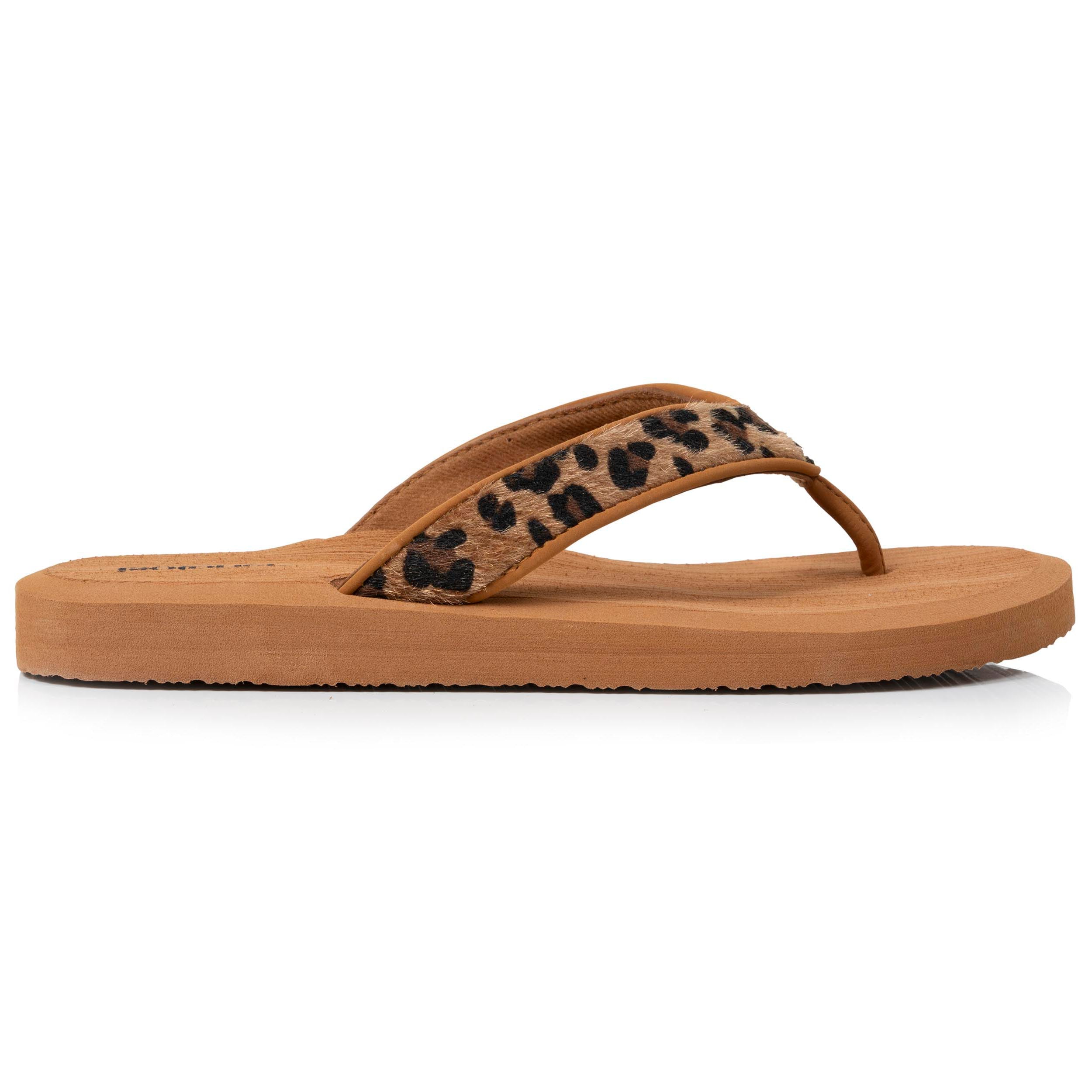 isotoner-yoga-jungle-tongs-femme-marron-l-opard image 8