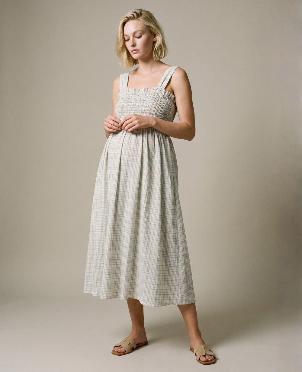 cache-c-ur-robe-d-allaitement-alice-multicolore-vichy-bio image 5