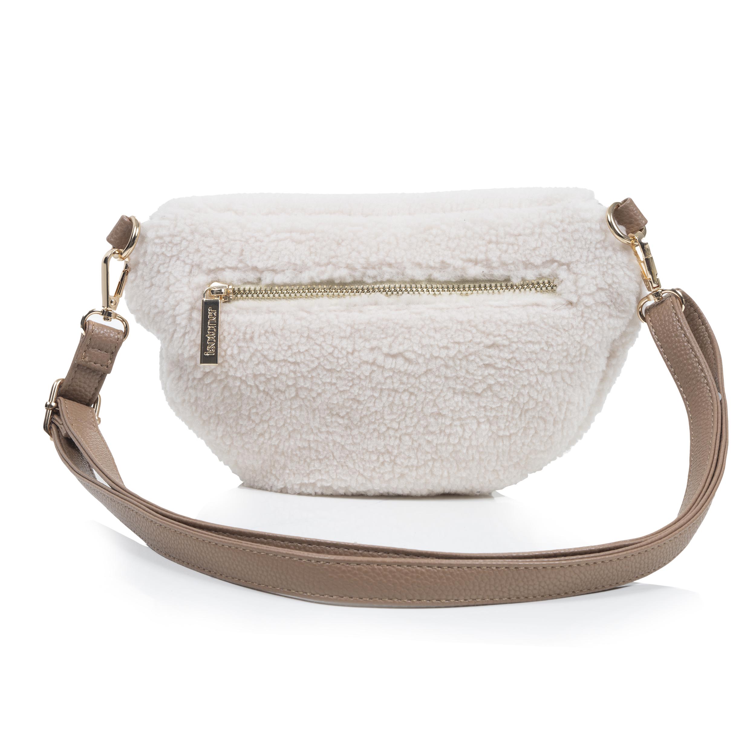 isotoner-sac-banane-sherpa-beige-femme image 3