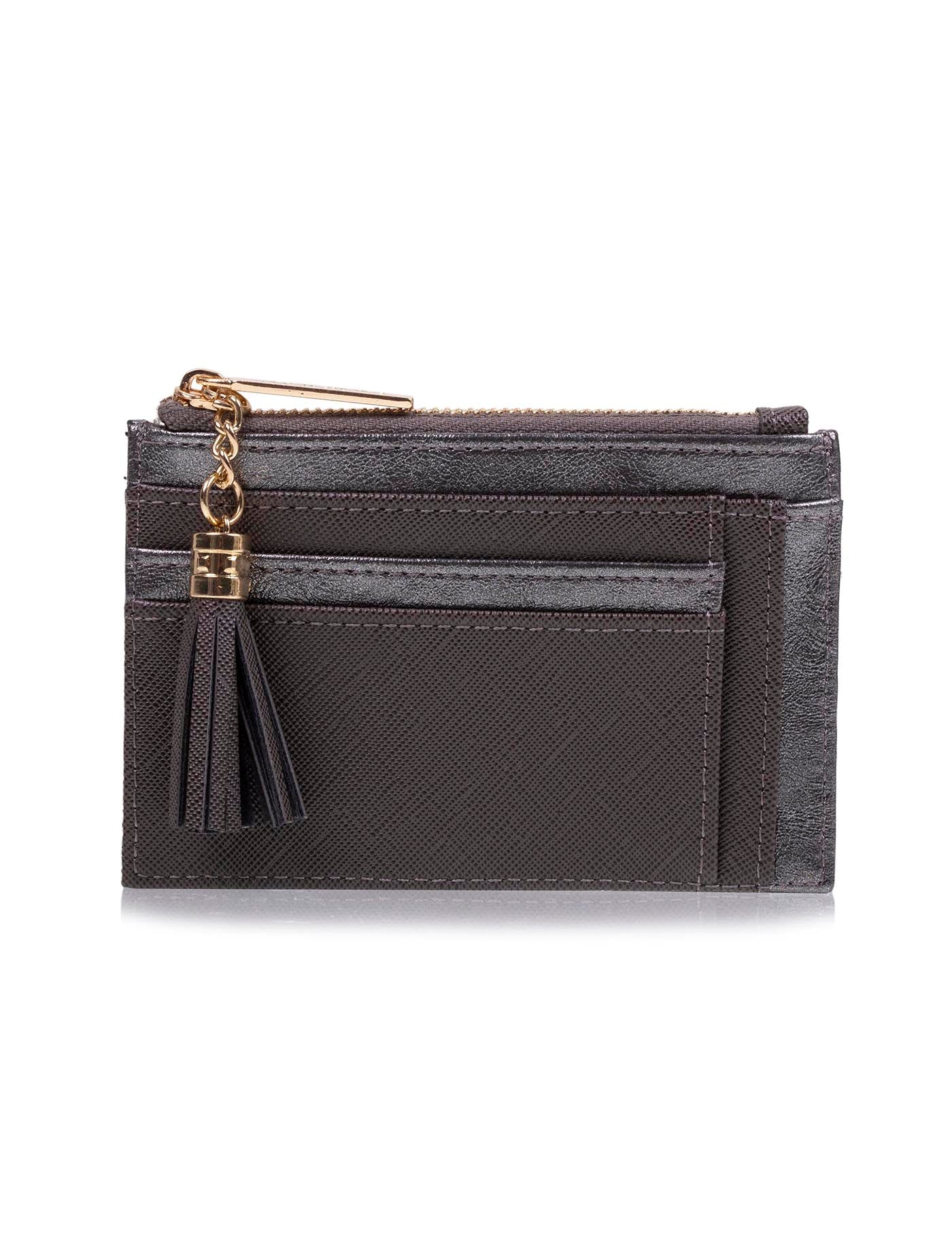 isotoner-porte-cartes-femme-zipp-gris image 6