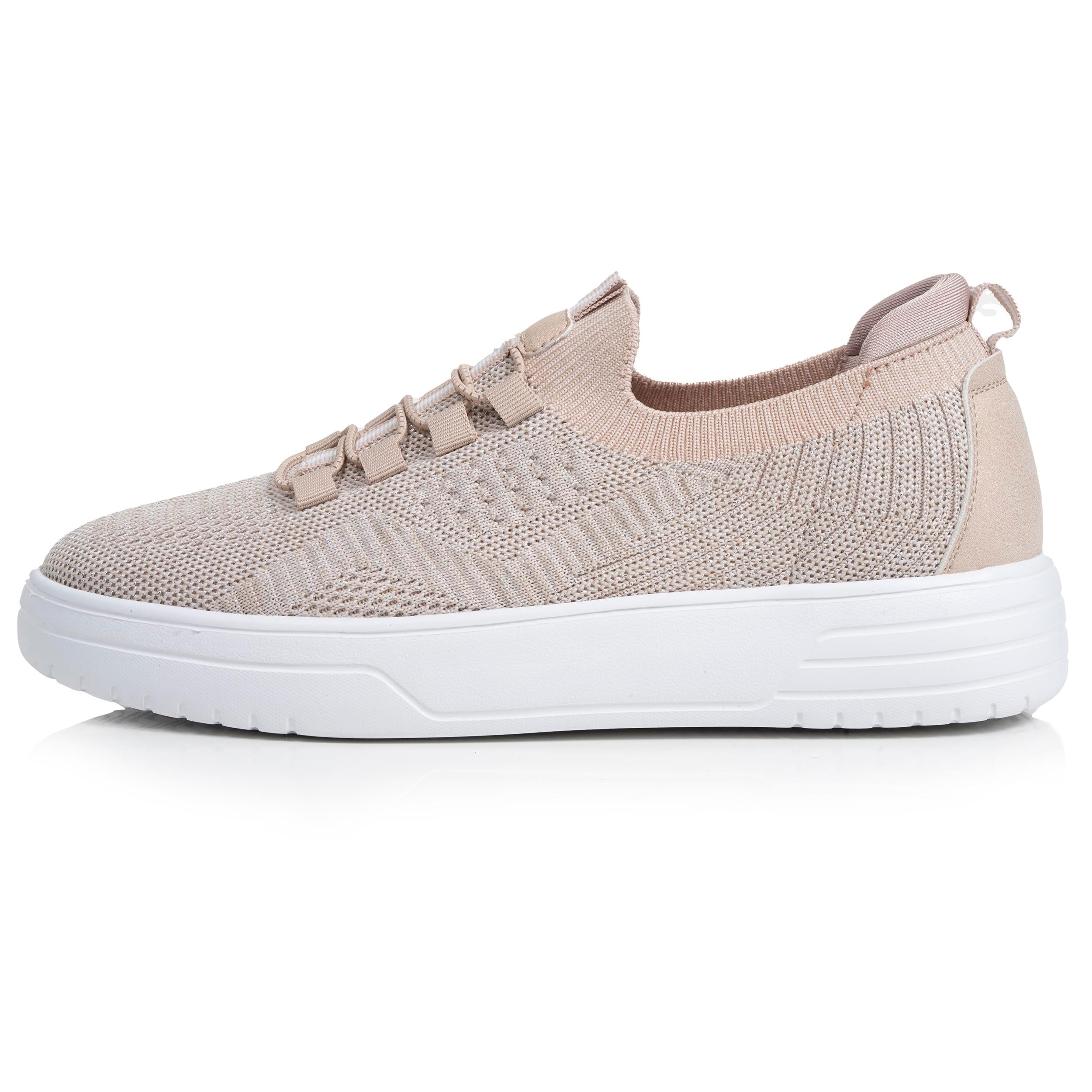 isotoner-baskets-femme-slip-on-plateforme-beige-everywear image 4