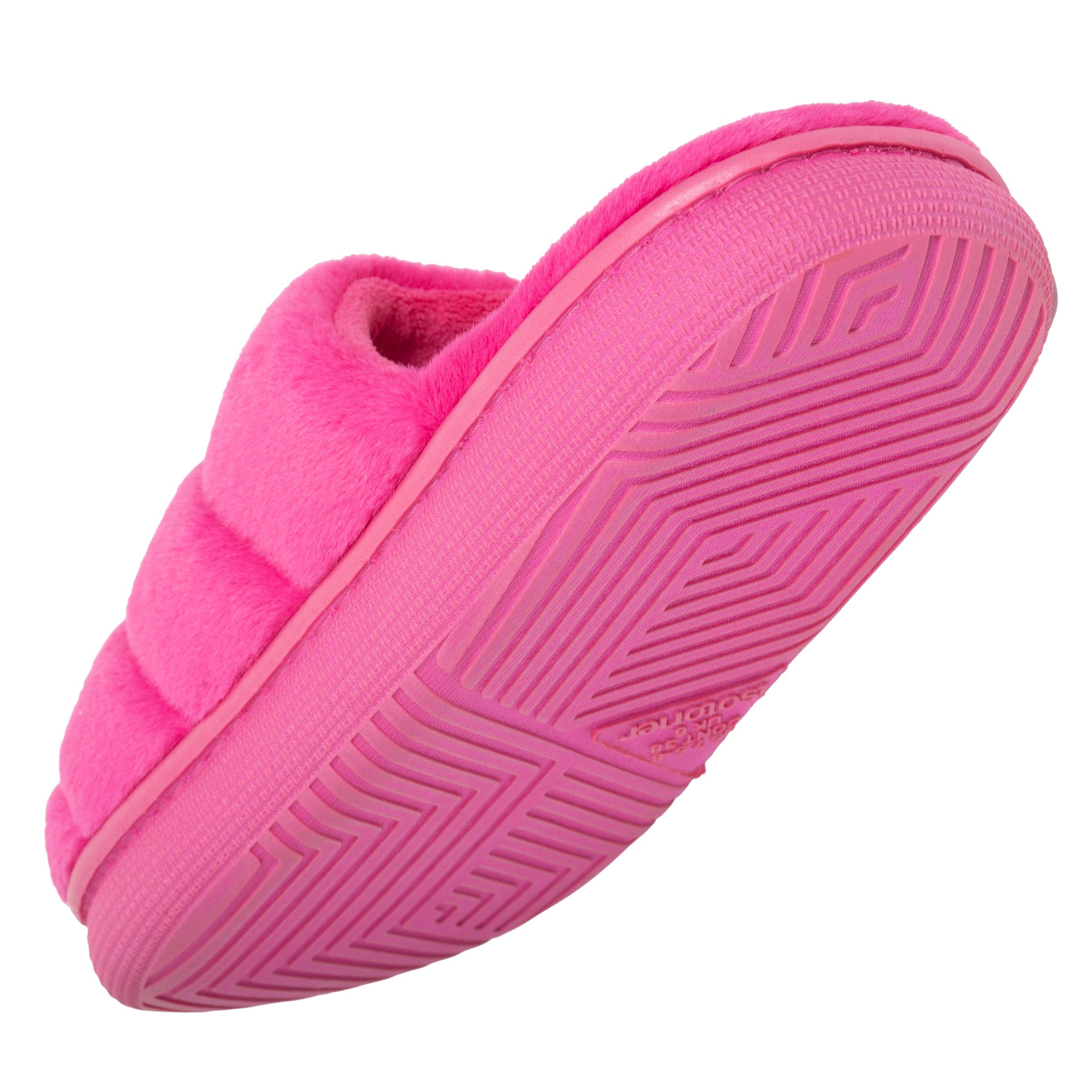 isotoner-chaussons-mules-femme-bloup-fuchsia image 5
