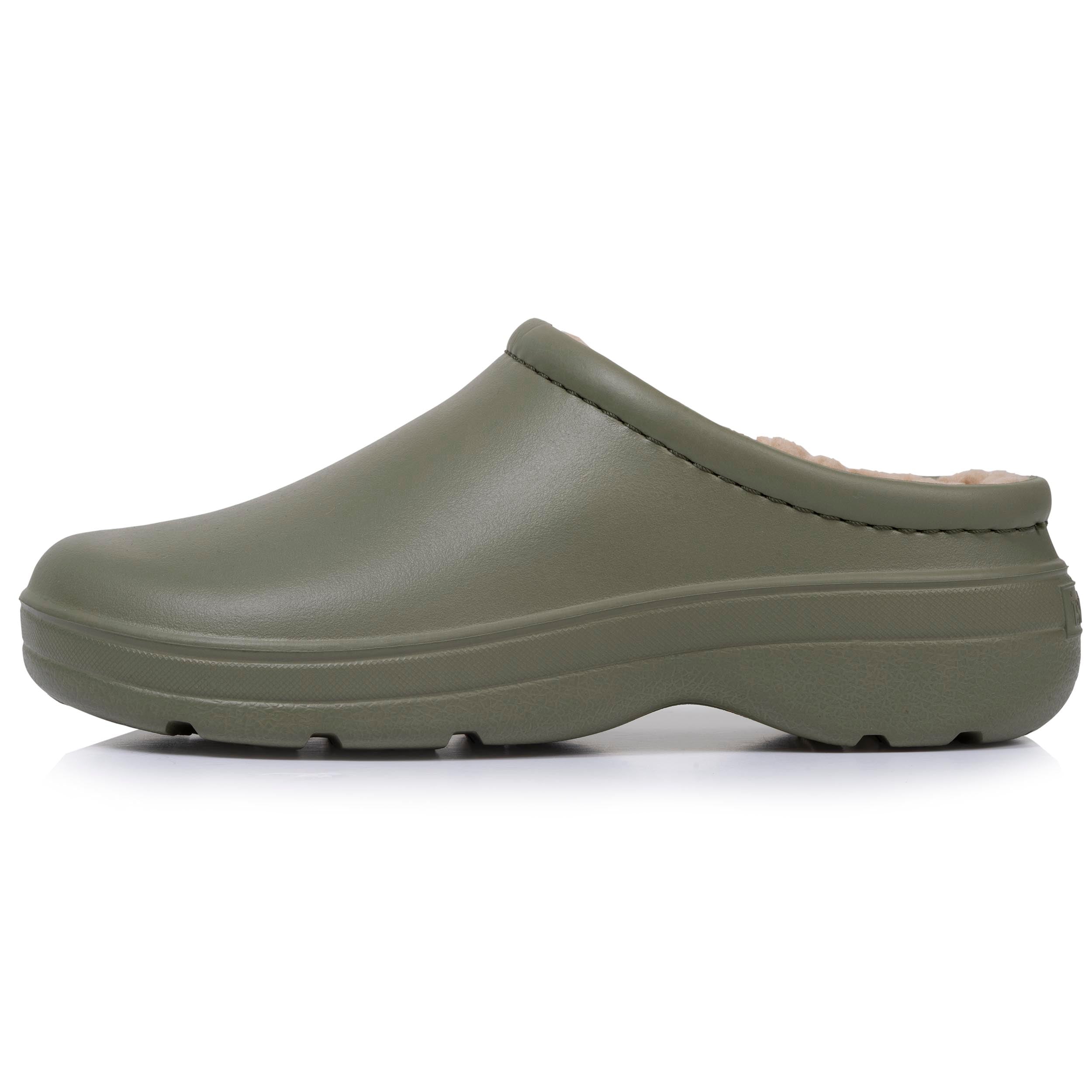 isotoner-sabots-de-jardin-femme-fourr-s-kaki image 4