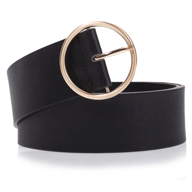 isotoner-ceinture-femme-xl-noire-5-cm-cuir-grain image 1