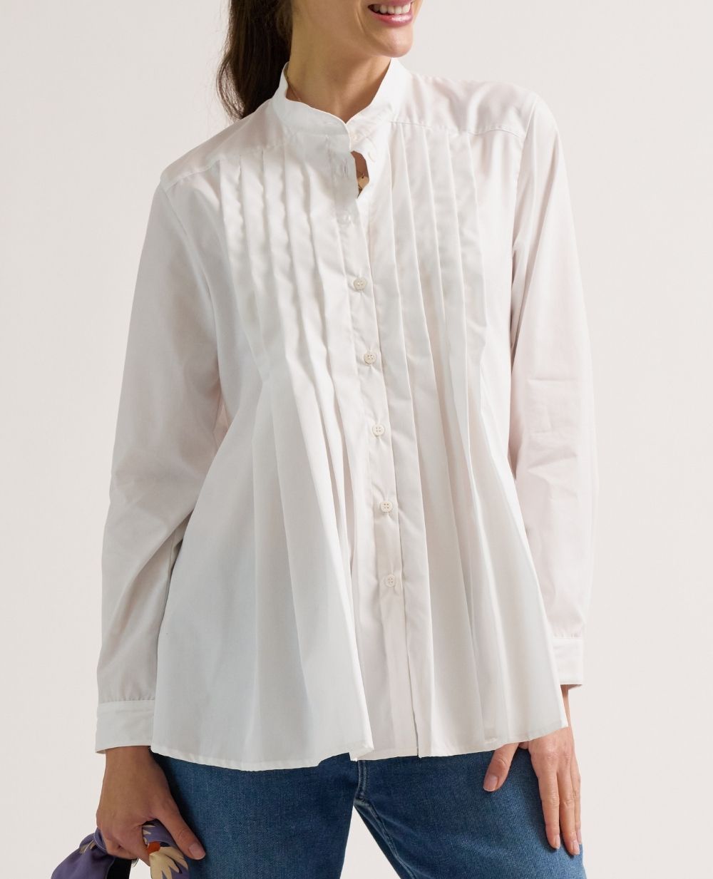 cache-c-ur-chemise-de-grossesse-et-allaitement-ika-blanc image 1