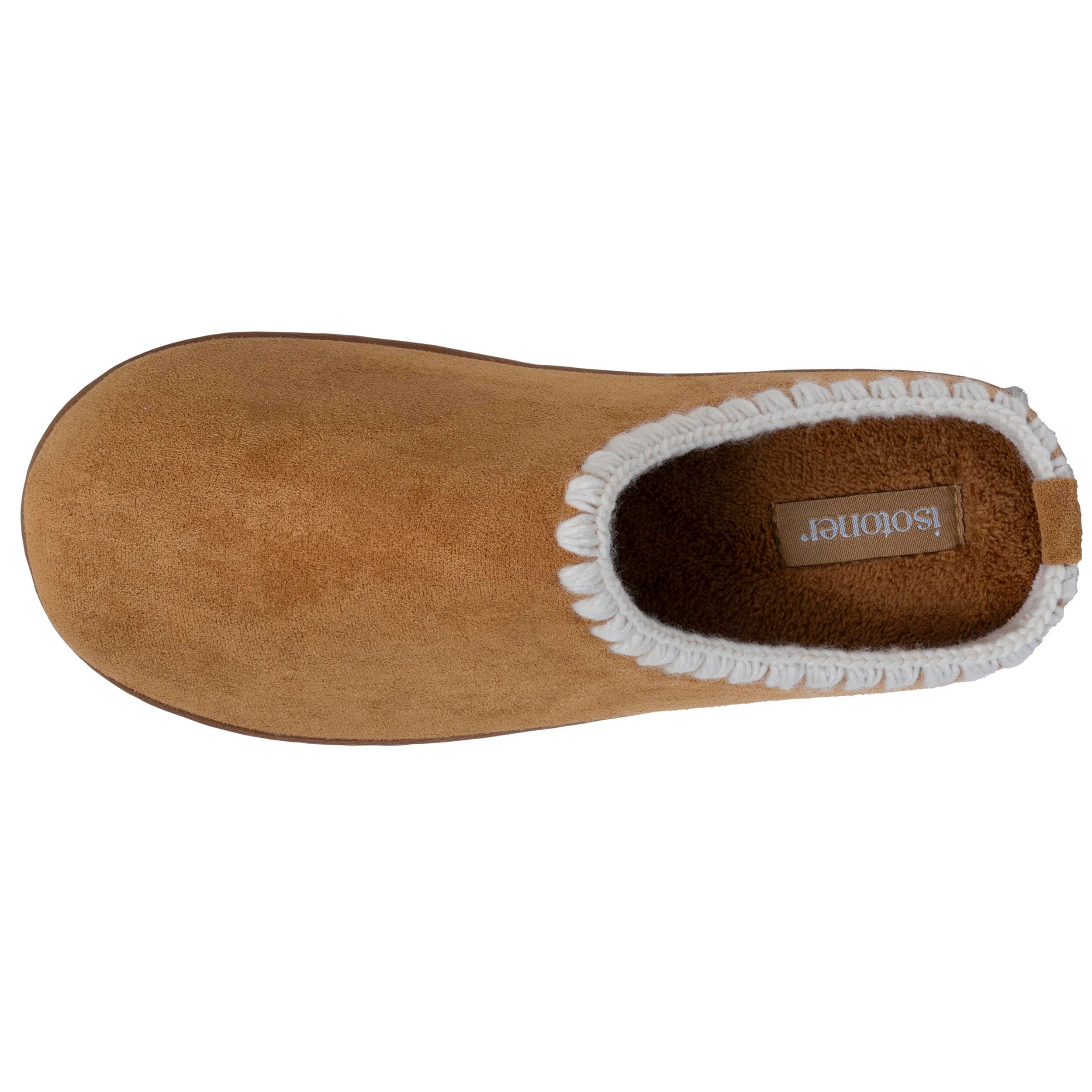 isotoner-chaussons-mules-femme-plateforme-camel-liser image 3