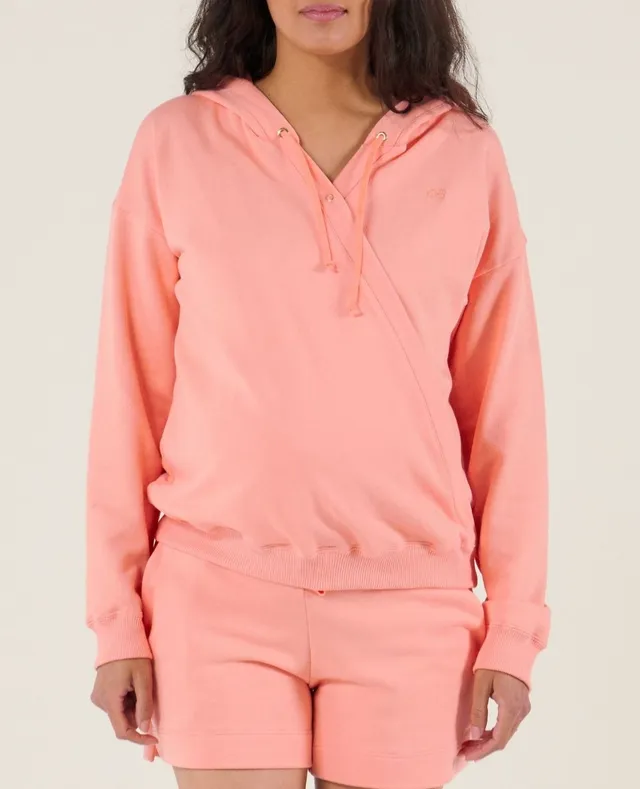 cache-c-ur-hoodie-de-grossesse-et-d-allaitement-coconut-abricot-taille-l image 1