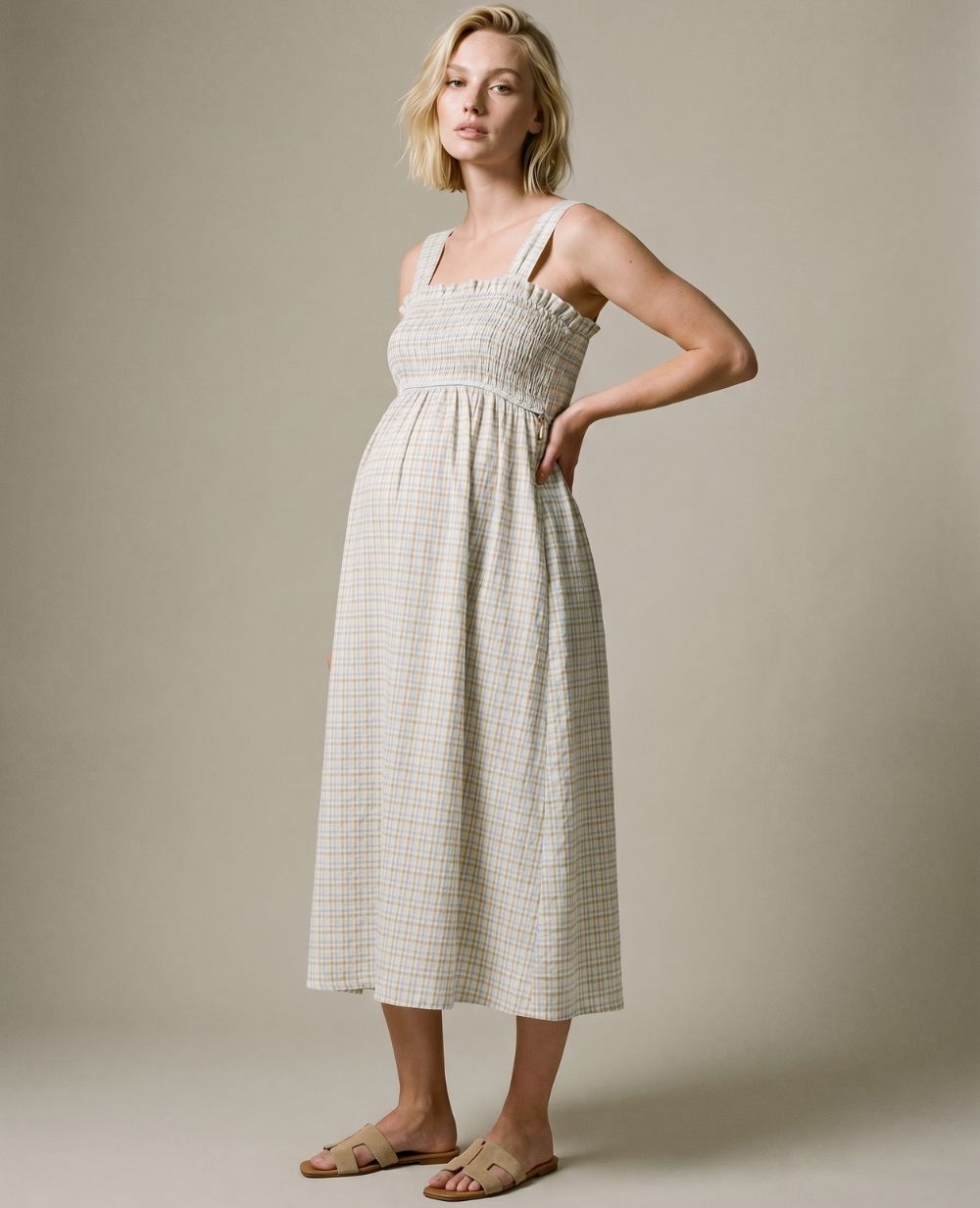 cache-c-ur-robe-d-allaitement-alice-multicolore-vichy-bio image 4