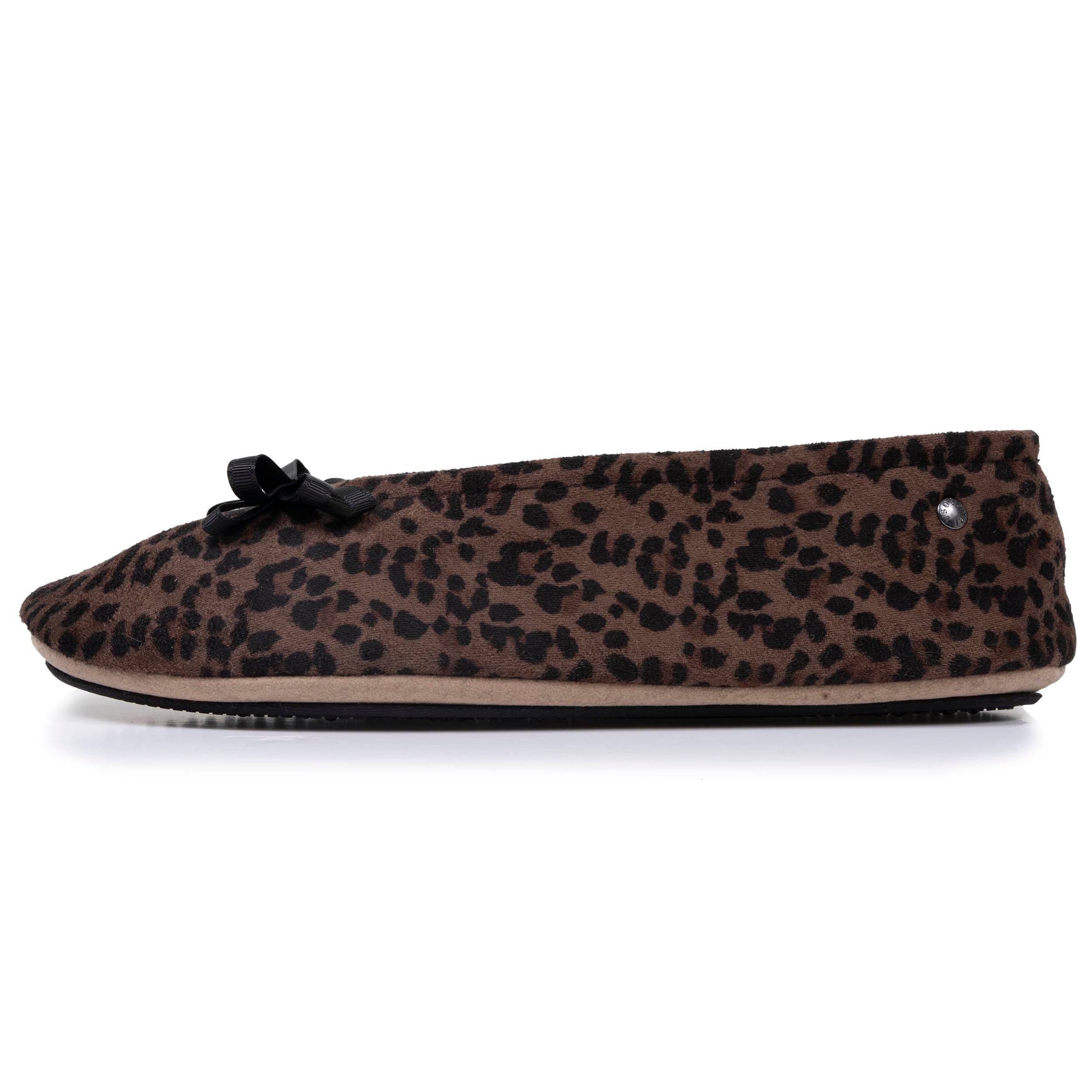 isotoner-chaussons-ballerines-femme-l-opard-premium image 4