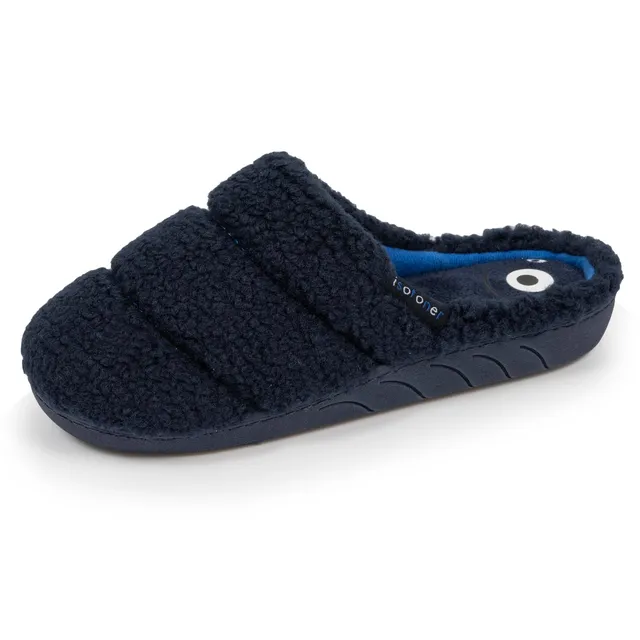 isotoner-mules-junior-marine-matelass-sherpa image 1
