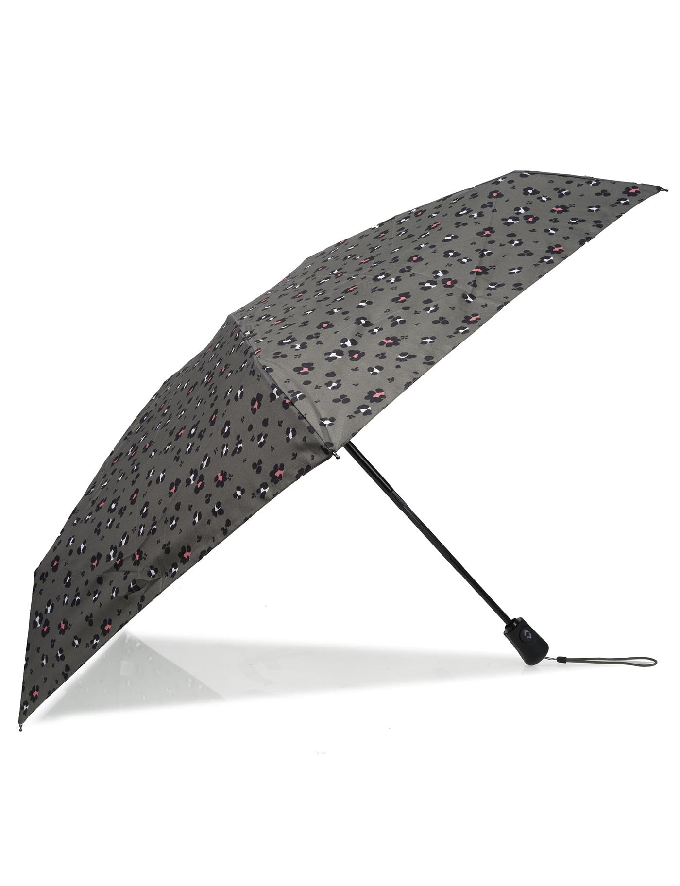 isotoner-parapluie-mini-auto-l-opard-kaki image 7
