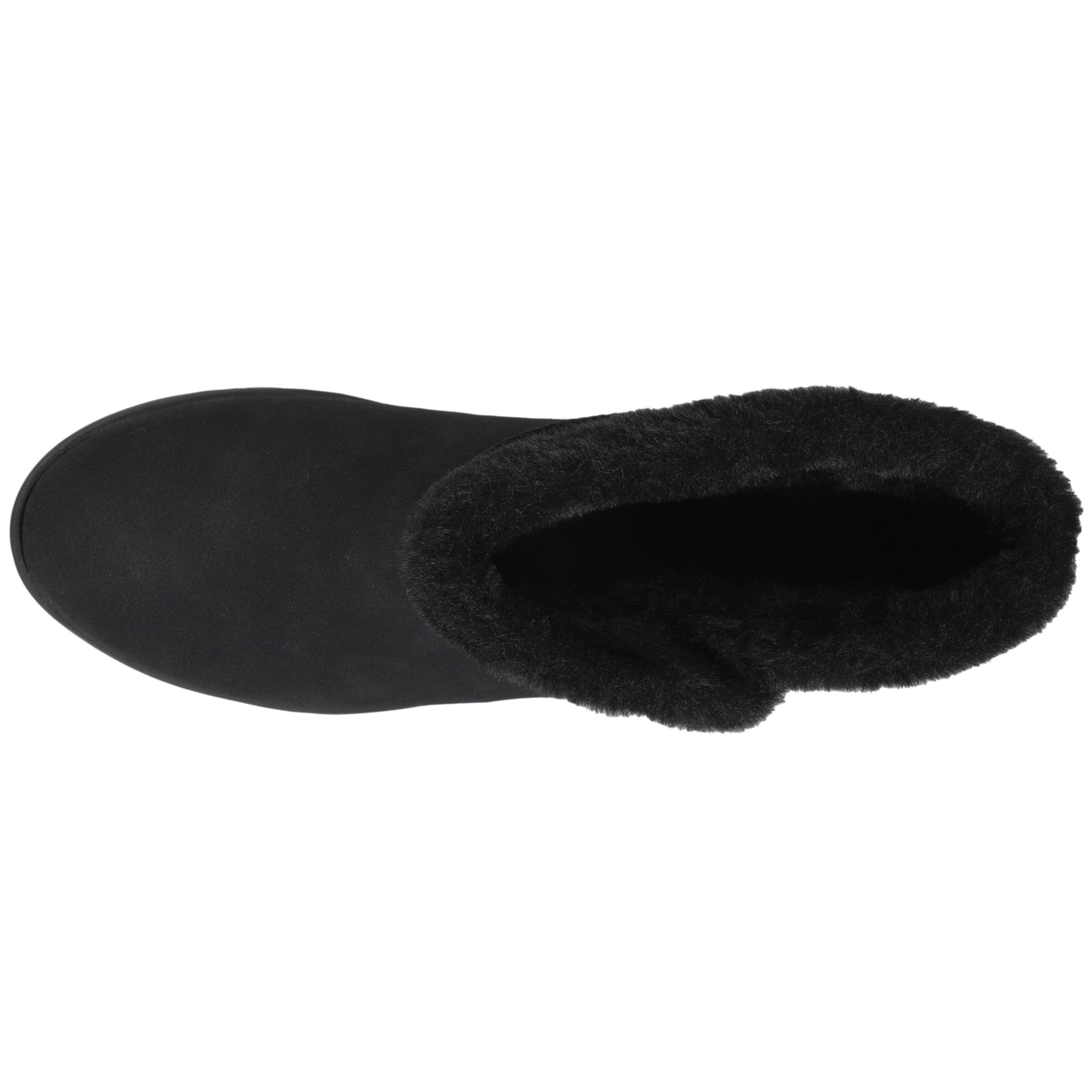 isotoner-bottines-femme-fourr-es-revers-noir image 2
