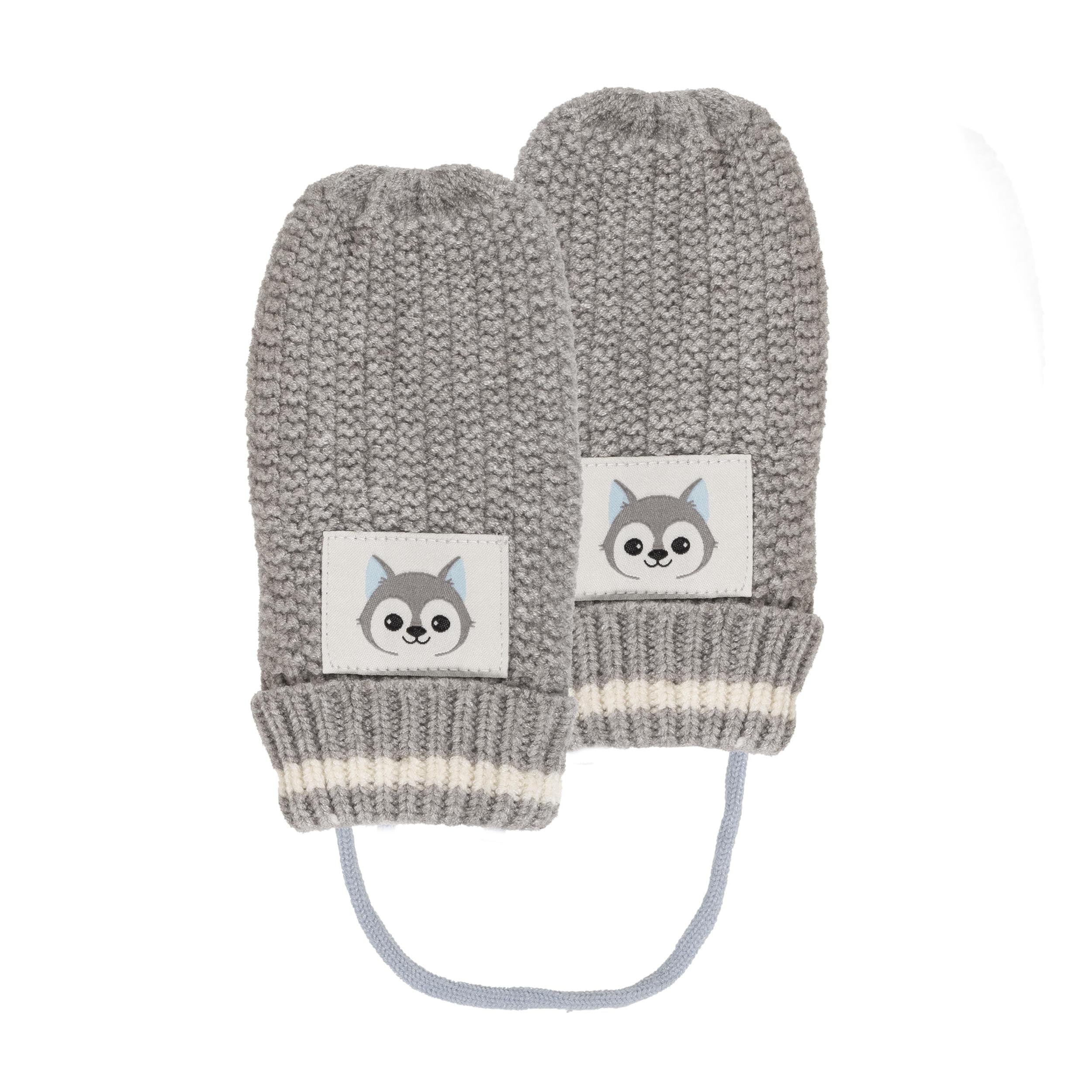 isotoner-moufles-maille-enfant-2-4-ans-gris-ultra-doux image 1
