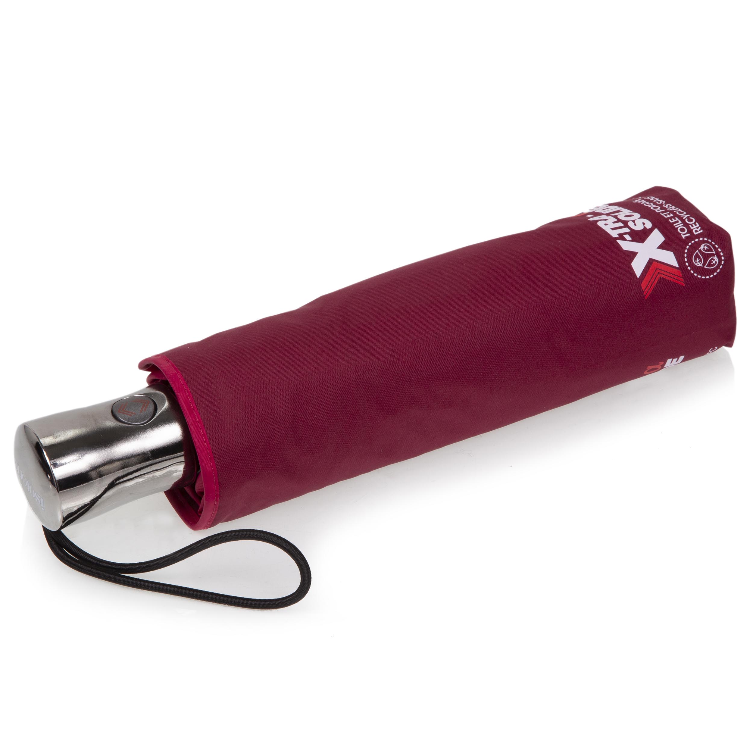 isotoner-parapluie-x-tra-solide-28-cm-bordeaux-liser-automatique image 1