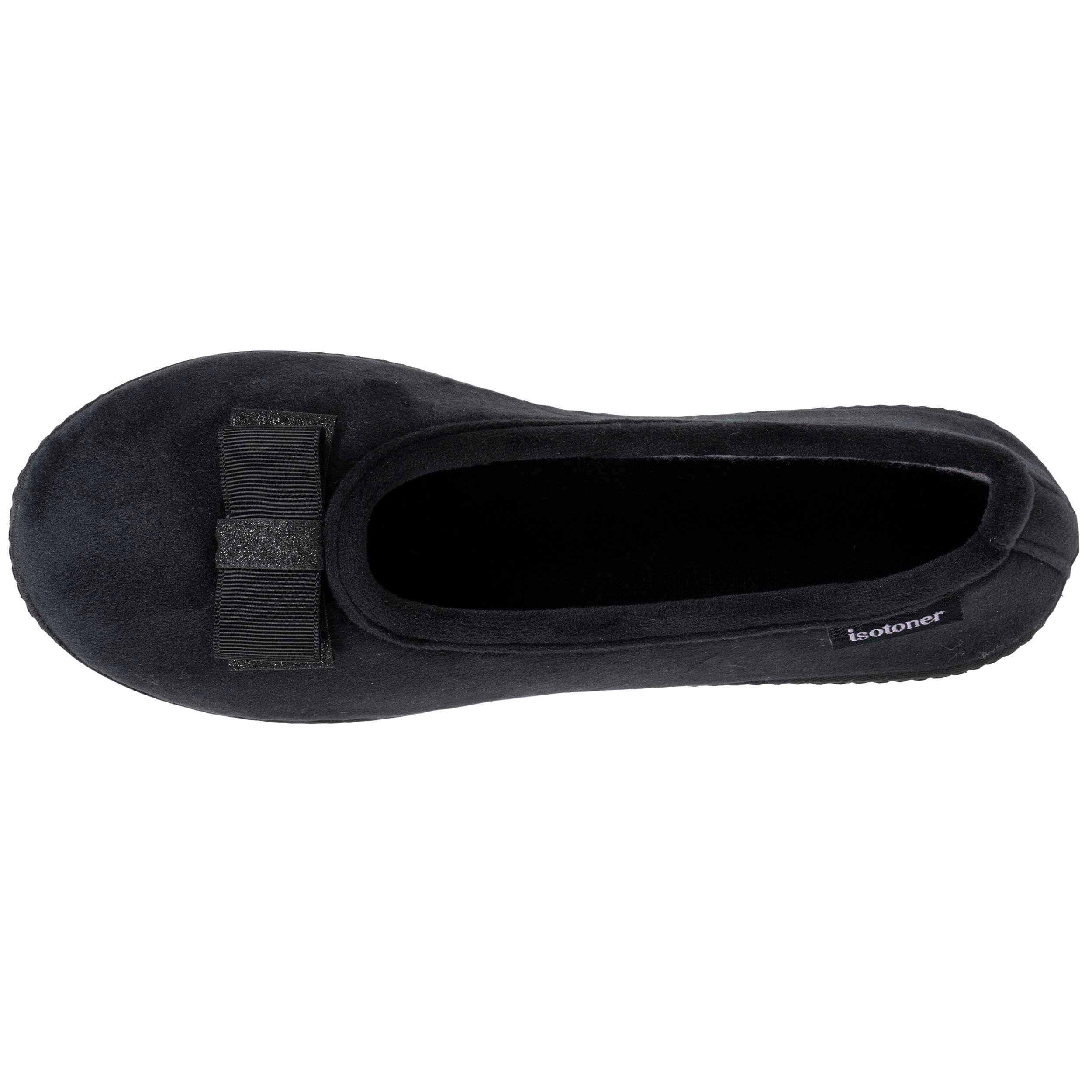 isotoner-chaussons-ballerines-femme-ergonomiques-noir image 2