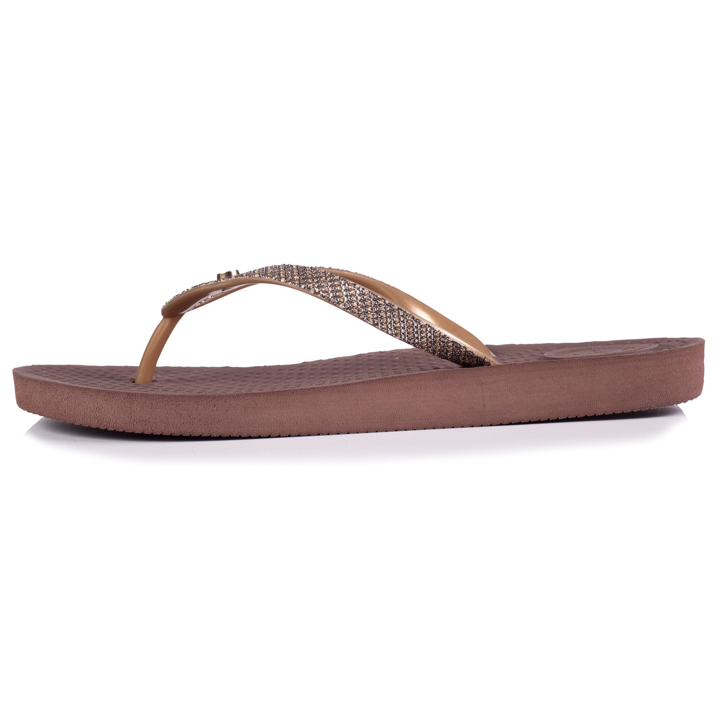 isotoner-everywear-tongs-femme-marron-ornements image 3