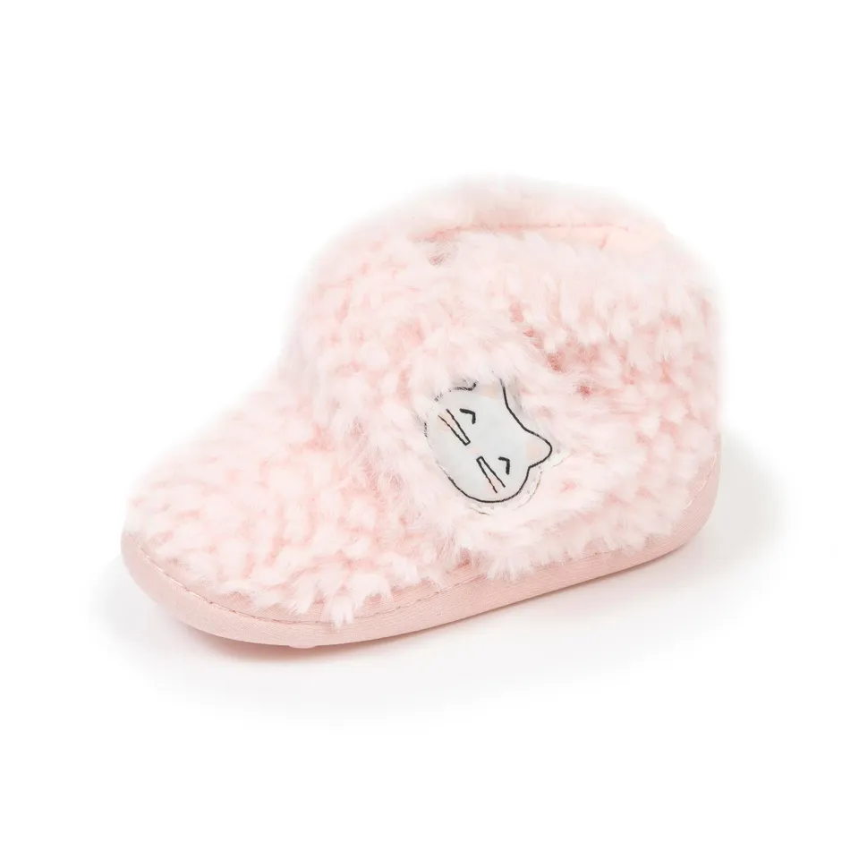 isotoner-chaussons-bottillons-scratch-b-b-rose-chat image 1