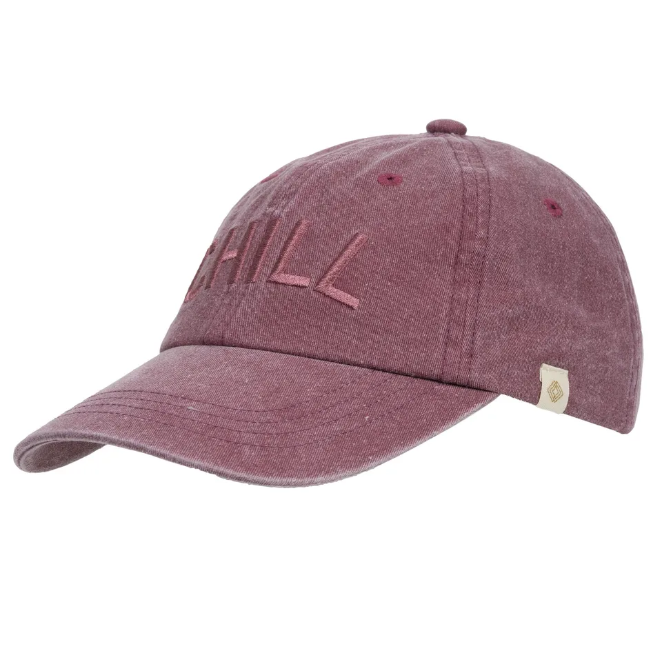 isotoner-casquette-mixte-bordeaux-broderie-chill image 1
