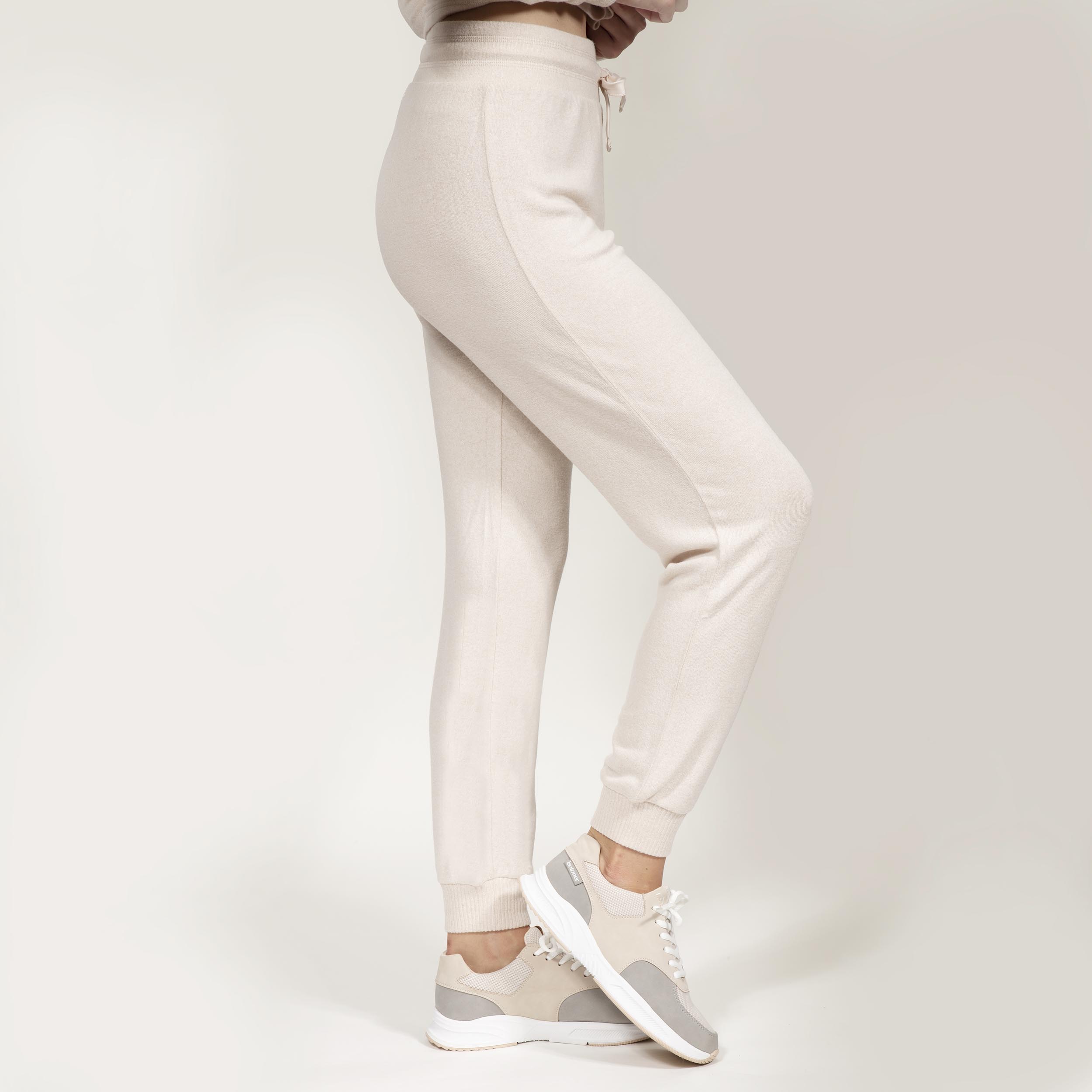 isotoner-pantalon-jogger-femme-beige-homewear-ultra-doux image 5