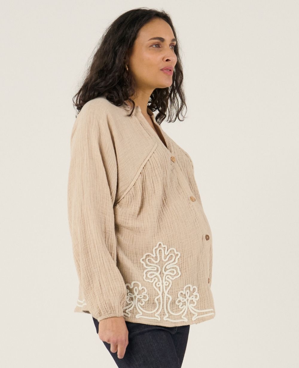 cache-c-ur-sarah-blouse-et-chemise-d-allaitement-beige image 3