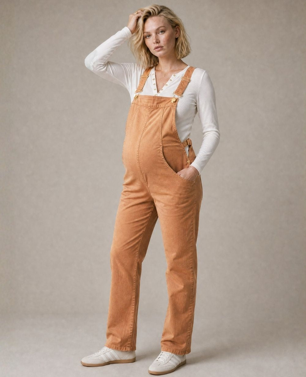 cache-c-ur-andy-camel-salopette-de-grossesse image 2