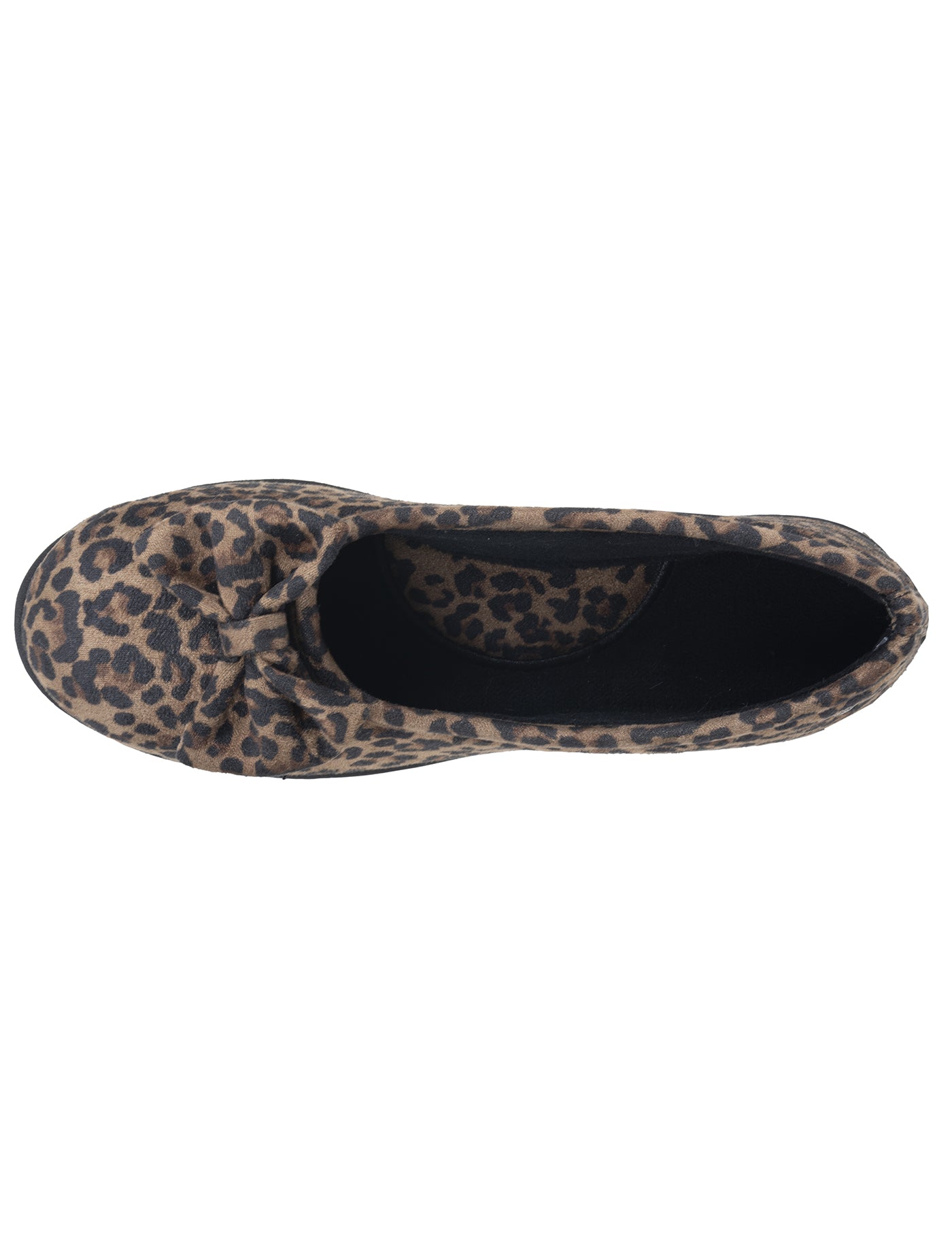 isotoner-chaussons-ballerines-femme-l-opard-fonc image 7