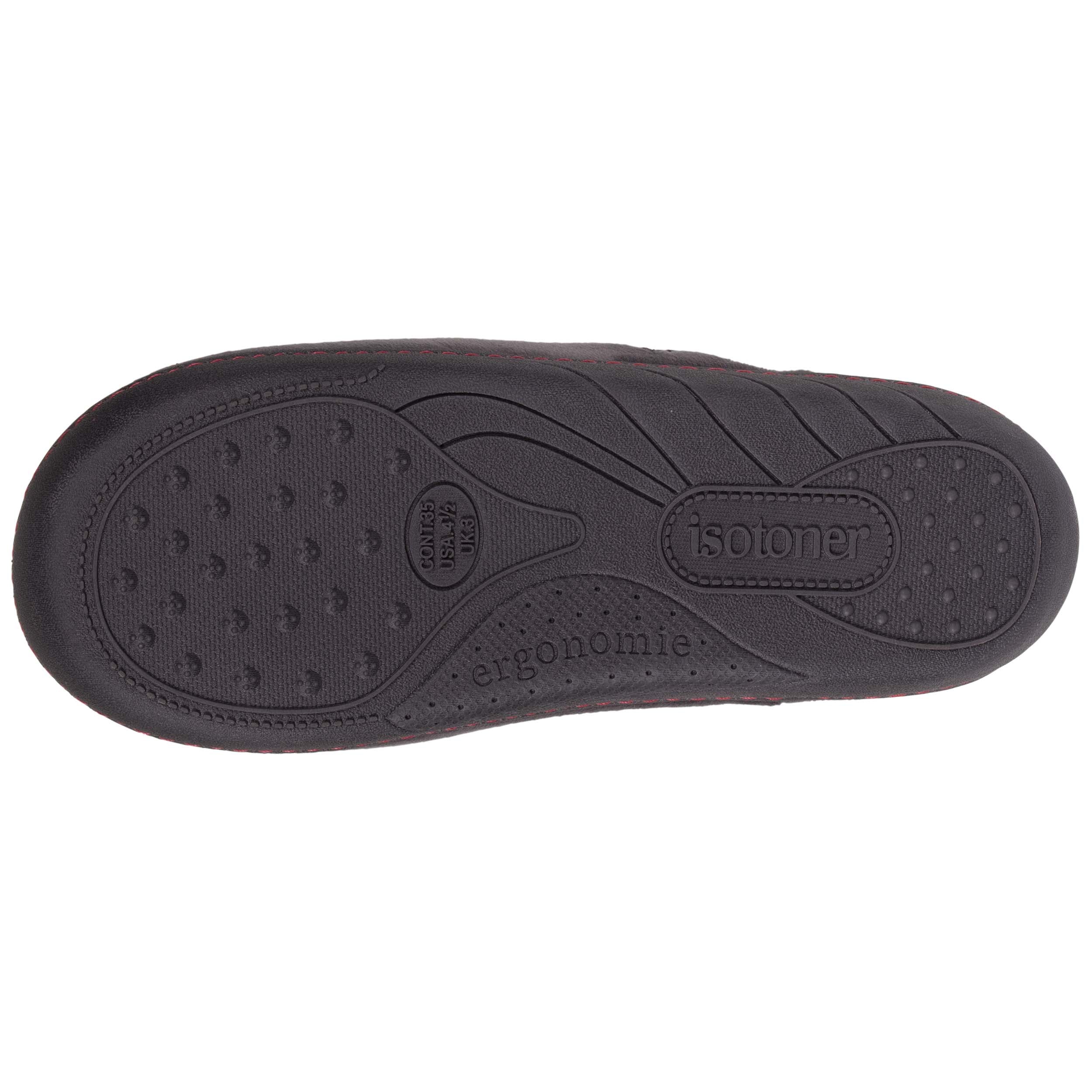 isotoner-chaussons-mules-junior-cool-gris-fonc-cerises image 4