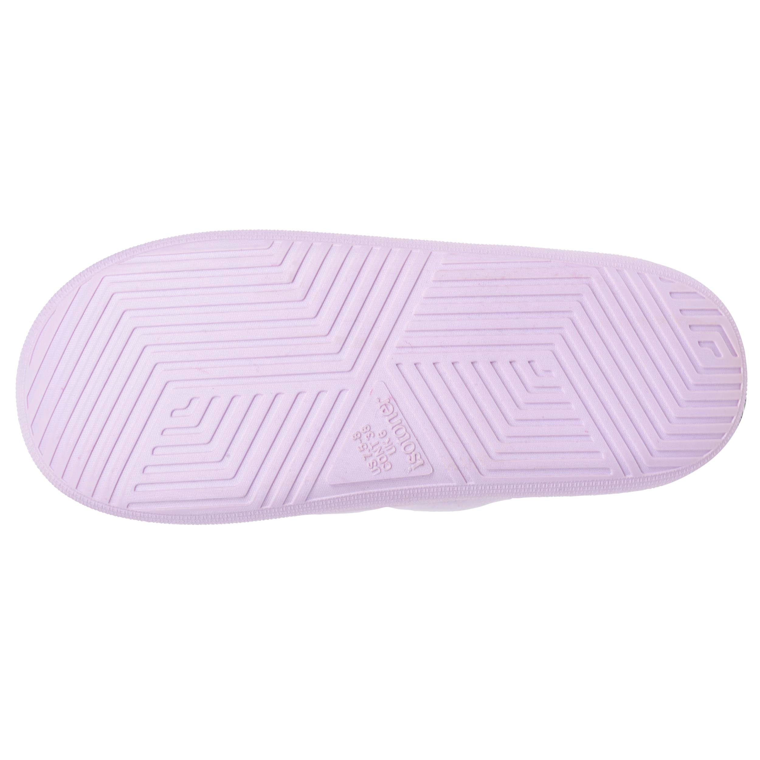 isotoner-chaussons-mules-femme-bloup-lilas image 5