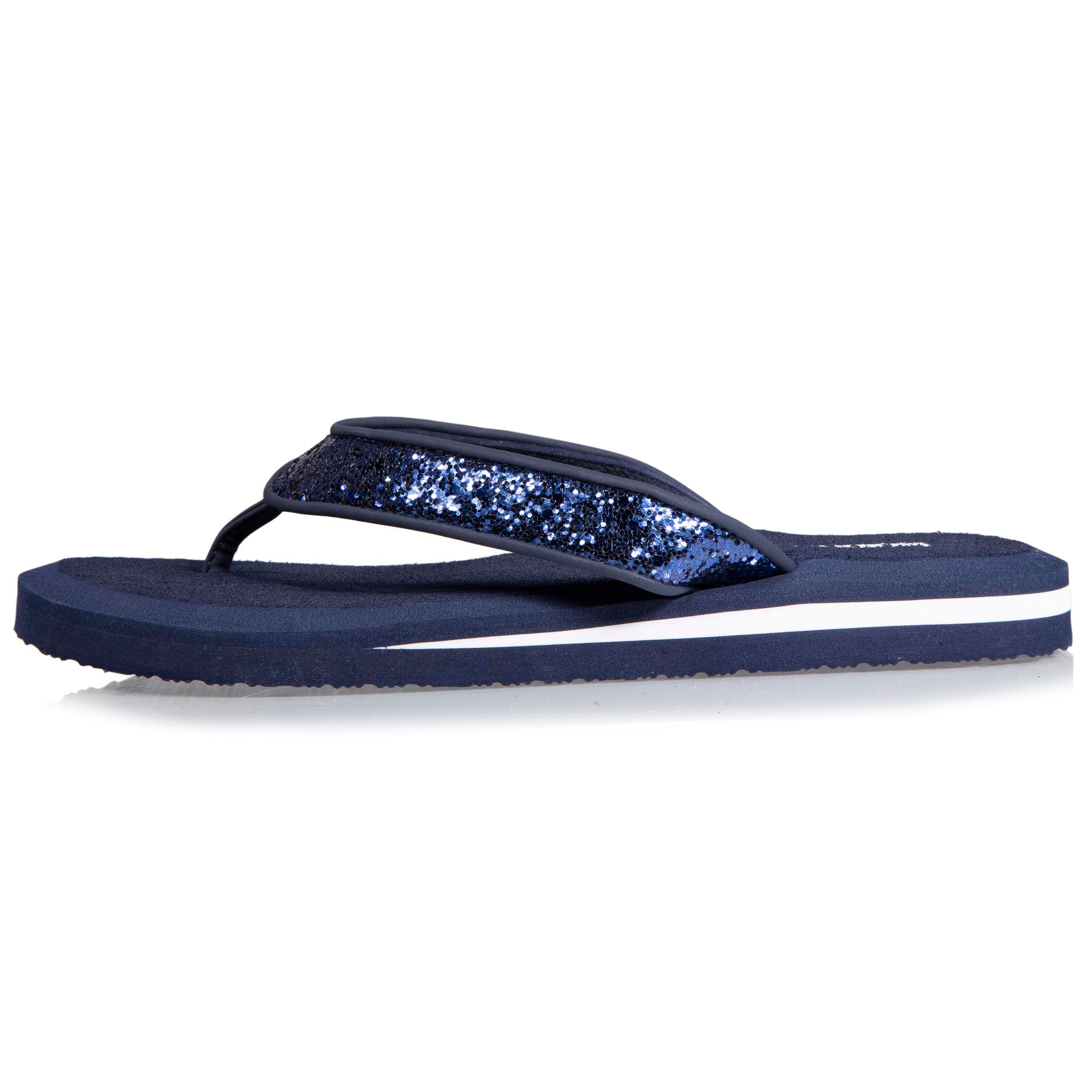 isotoner-tongs-femme-confort-yoga-perles-marine image 3