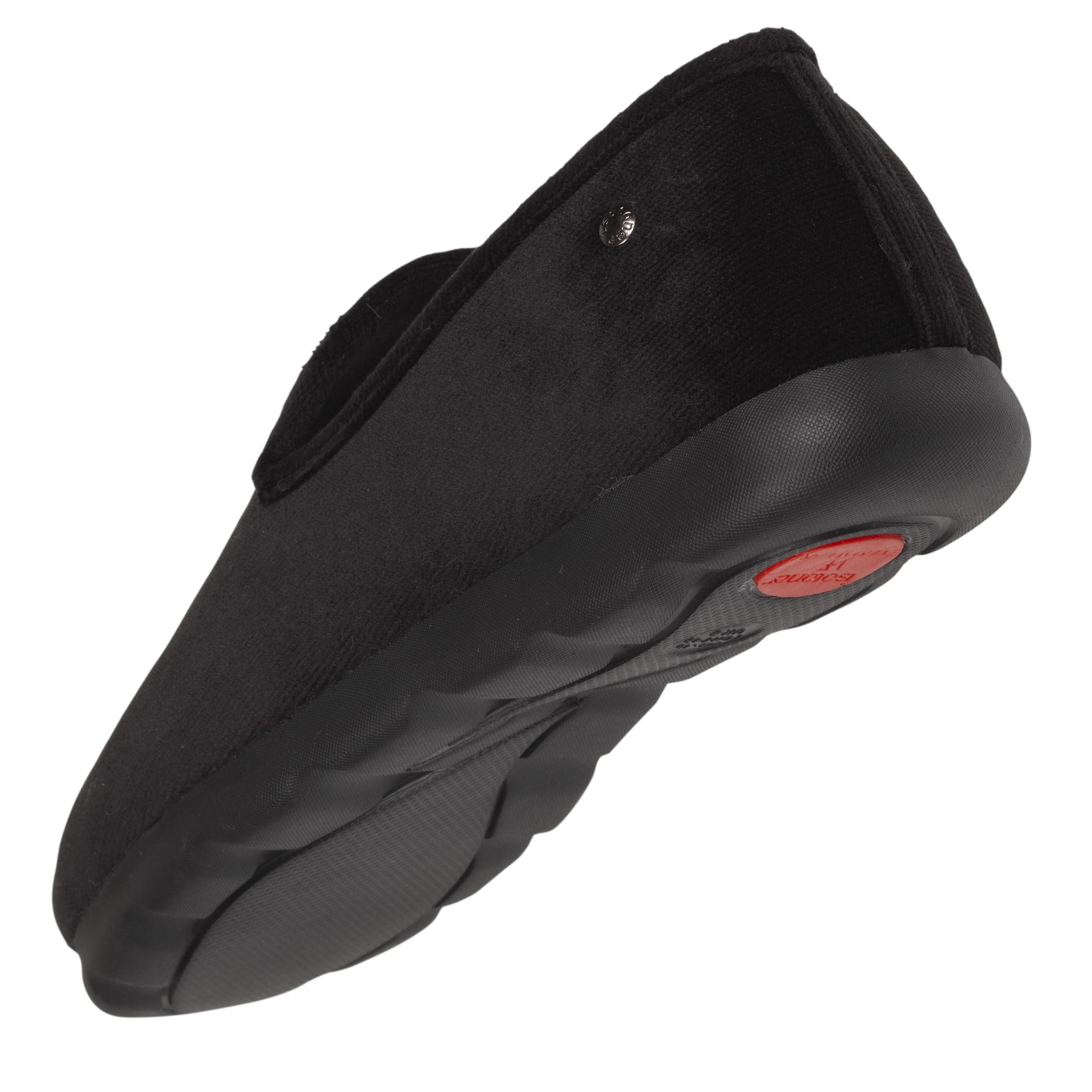 isotoner-chaussons-charentaises-homme-velours-noir-everywear image 5