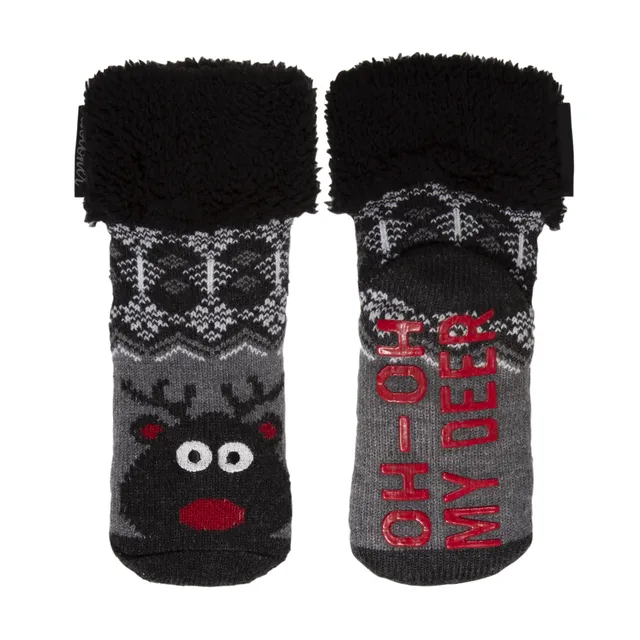 isotoner-chaussettes-fourr-es-enfant-no-l-gris-1-8-ans image 1
