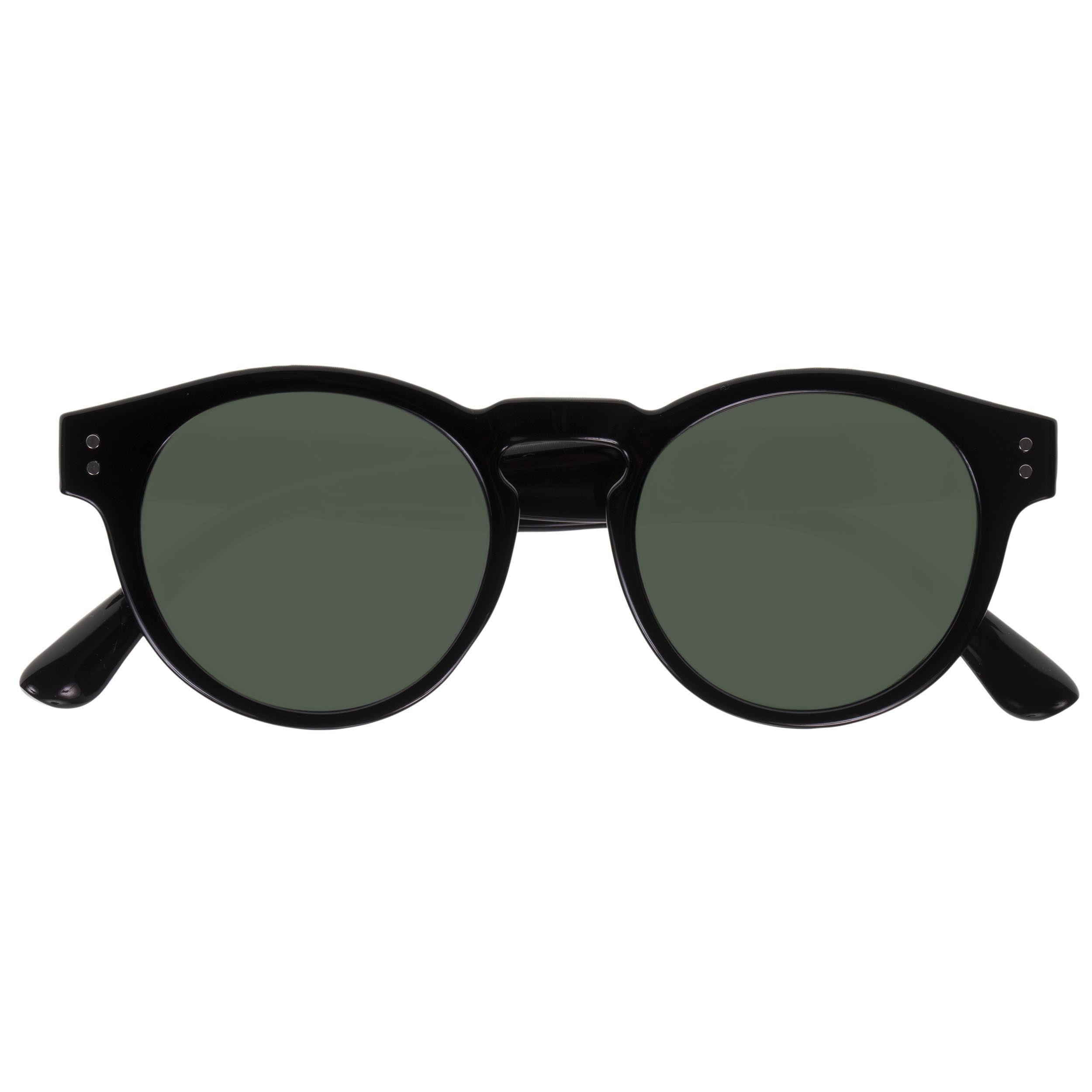 isotoner-lunettes-de-soleil-mixte-rondes-noir image 1