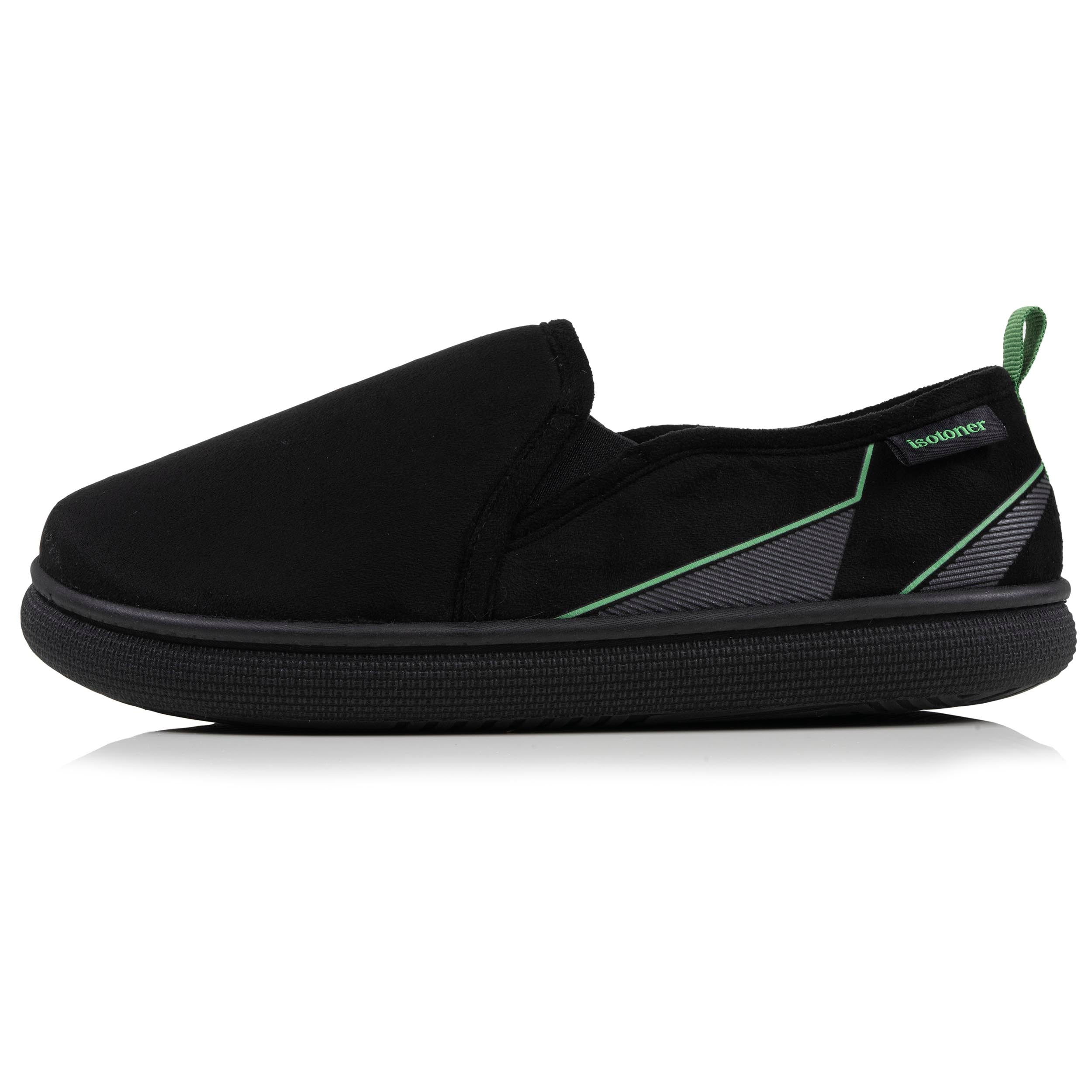 isotoner-bloup-chaussons-slippers-homme-noir image 3