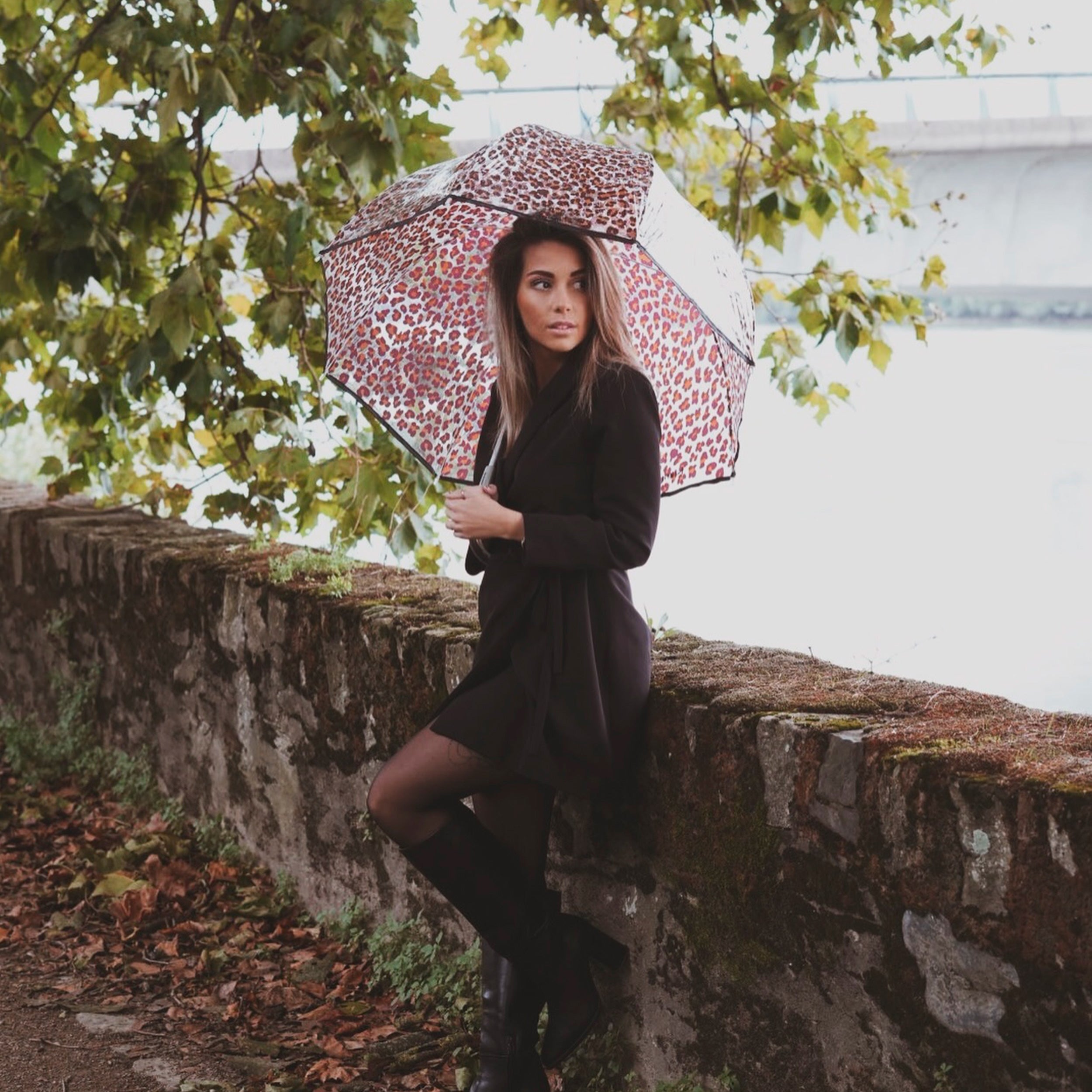 isotoner-parapluie-cloche-transparent-l-opard-94-cm image 4