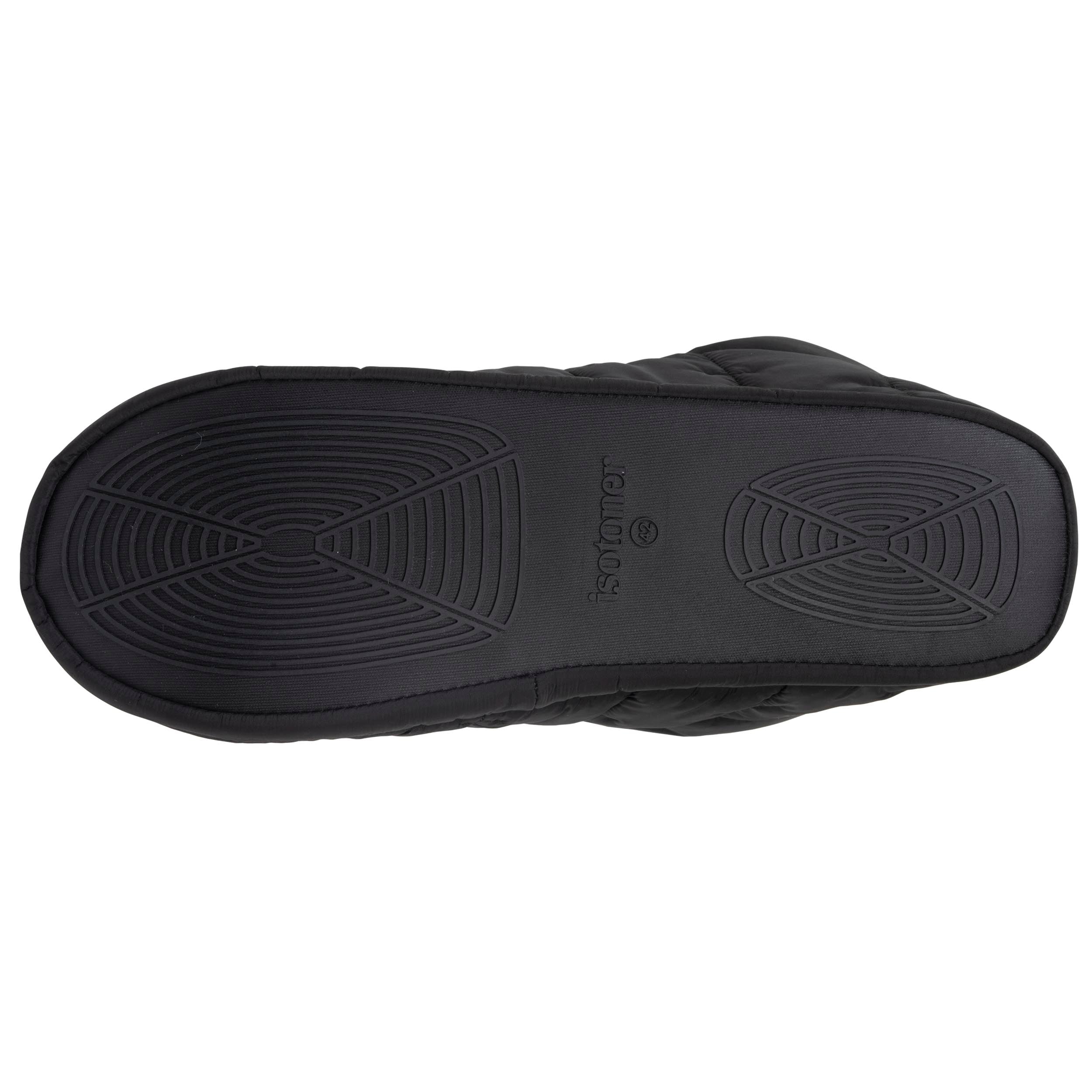 isotoner-chaussons-bottillons-homme-noir-matelass image 4