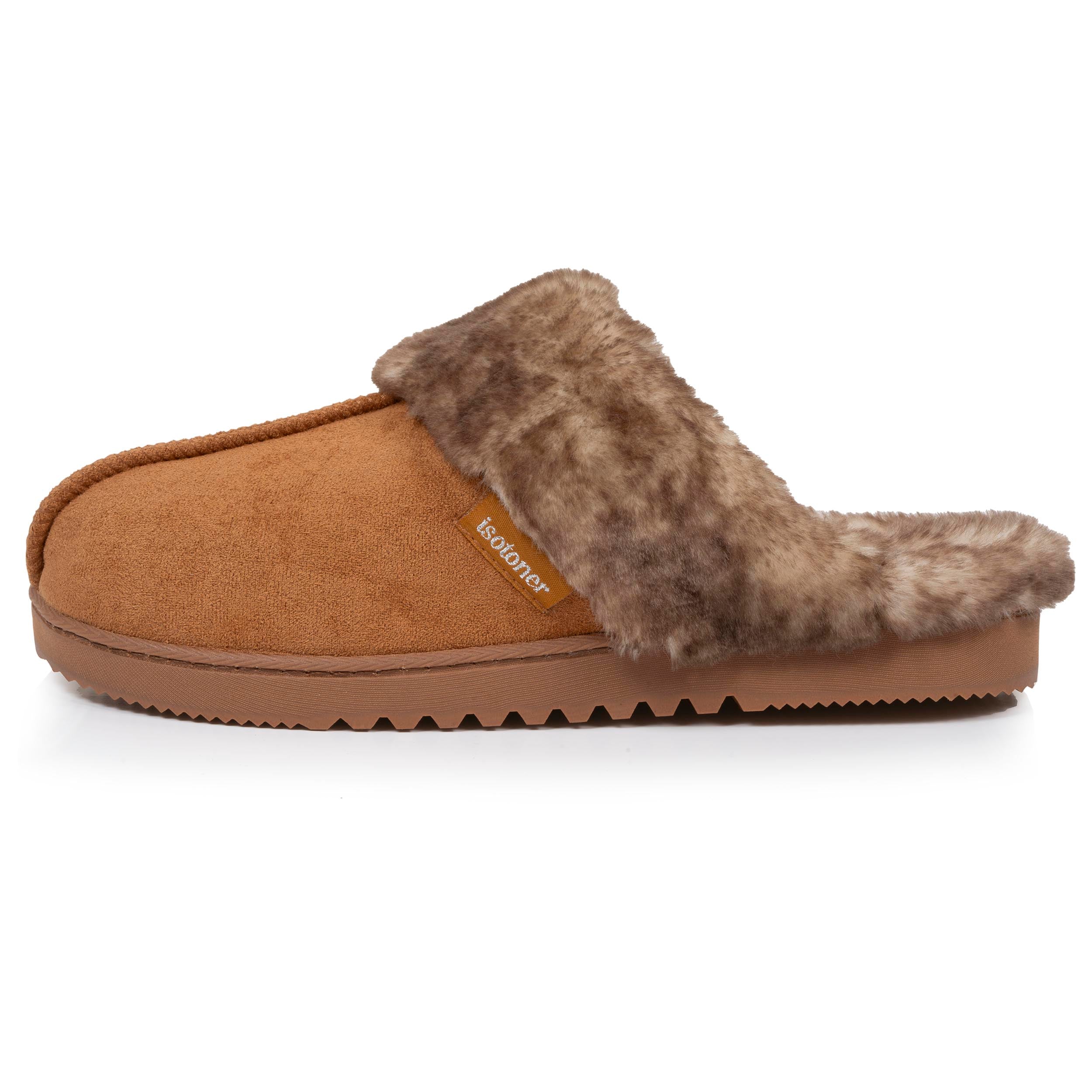isotoner-chaussons-mules-femme-camel image 3