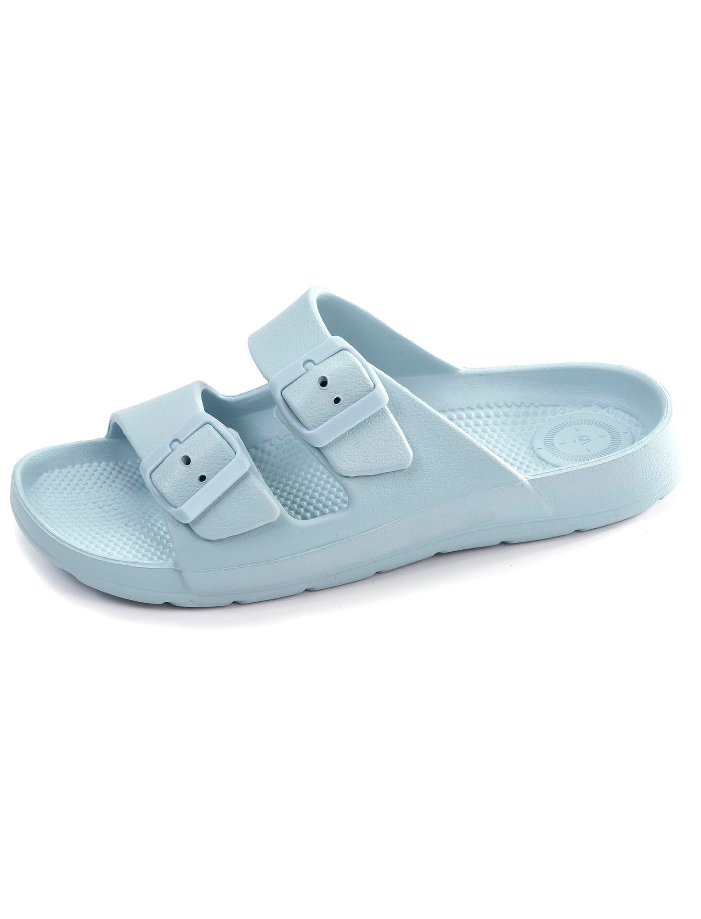 isotoner-mules-claquettes-femme-ajustable-bleu-clair image 6