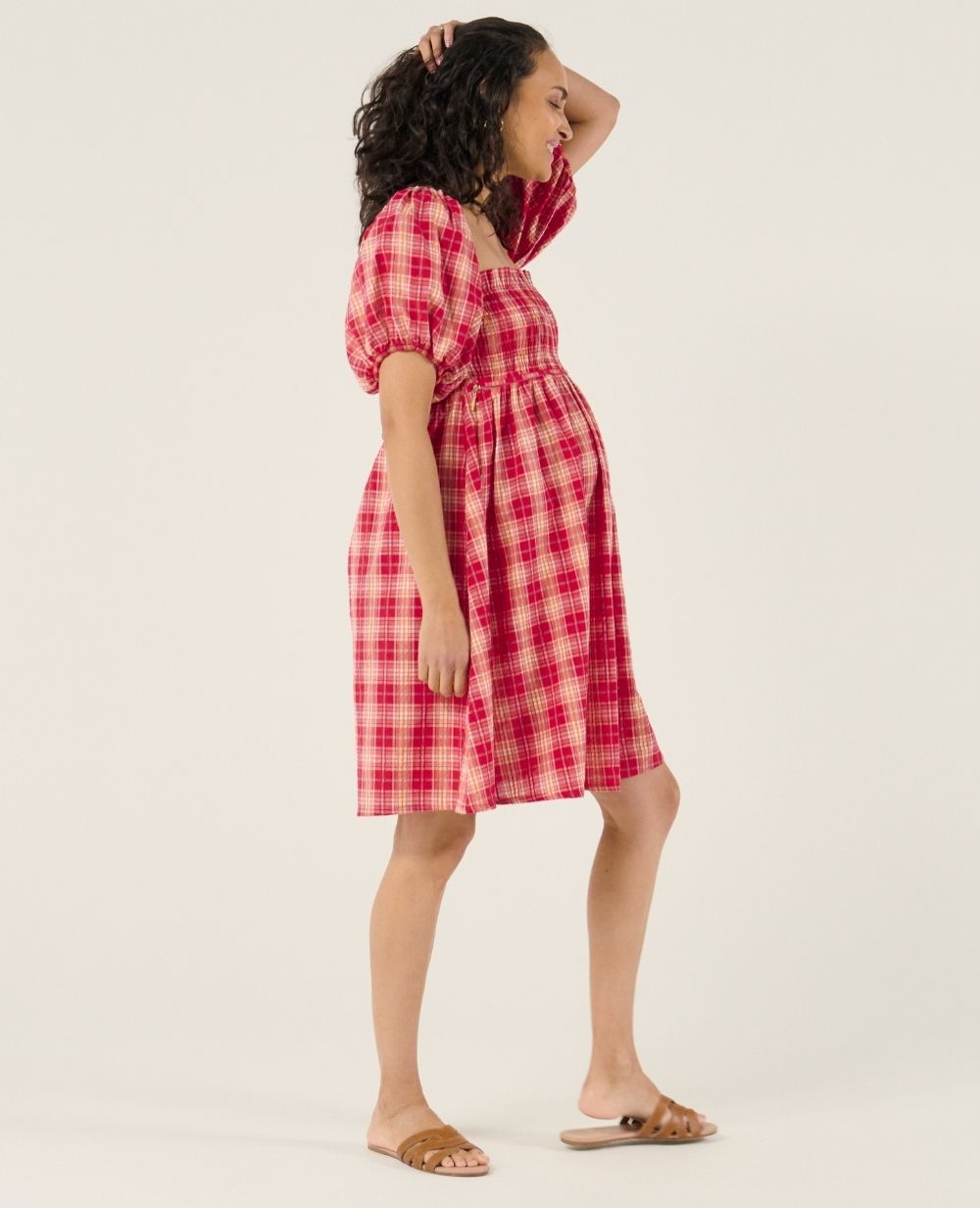 cache-c-ur-melissa-robe-d-allaitement-courte-smock-e-framboise image 3