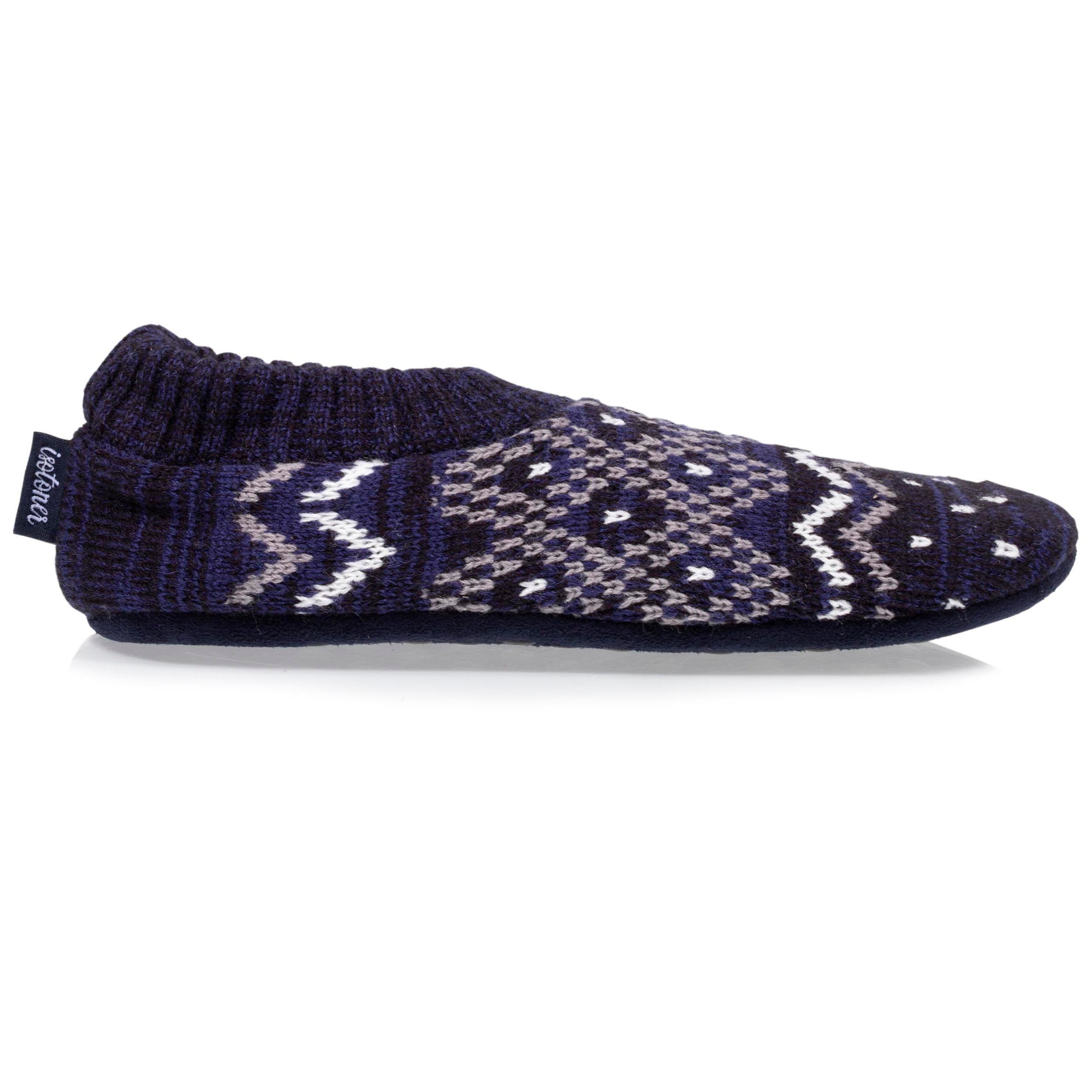 isotoner-chaussettes-chaussons-homme-extra-light-marine image 8