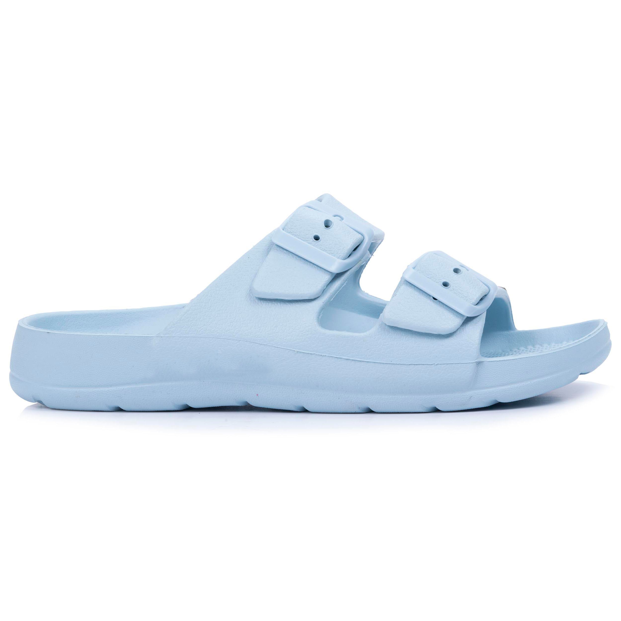 isotoner-mules-claquettes-femme-ajustable-bleu-clair image 8