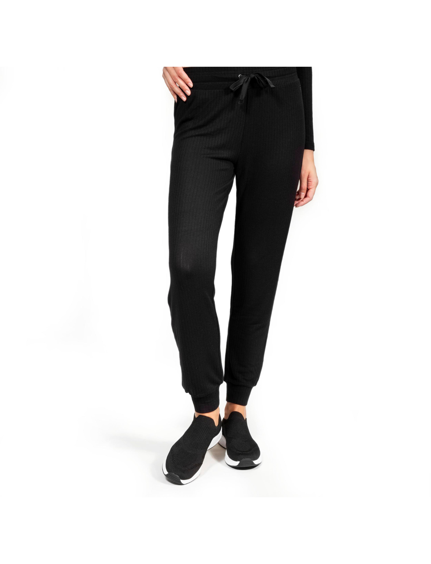 isotoner-pantalon-jogger-femme-c-tel-noir-ecovero image 6